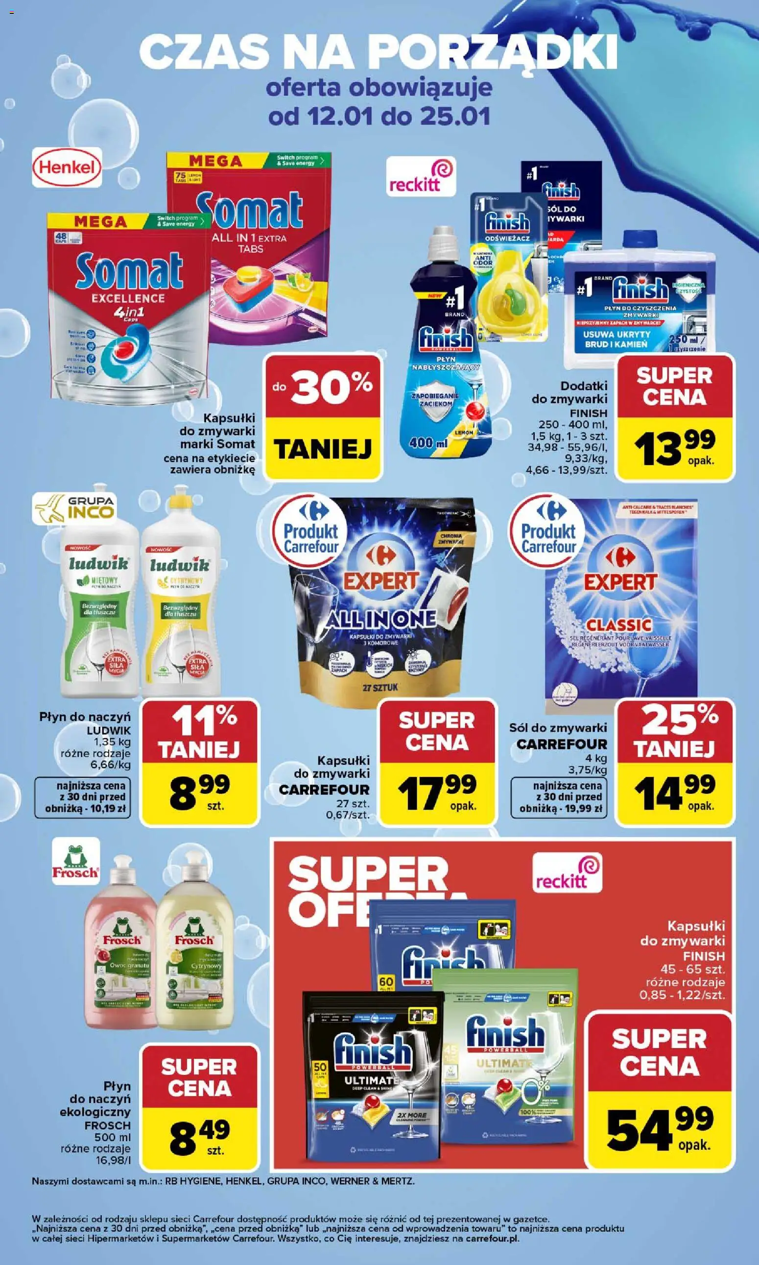 Carrefour Gazetka - Zabłysnąć W Nowym Roku od 12.01.2026 | Strona: 5 | Produkty: Odświeżacz, Zapach, Kapsułki finish, Kapsułki do zmywarki