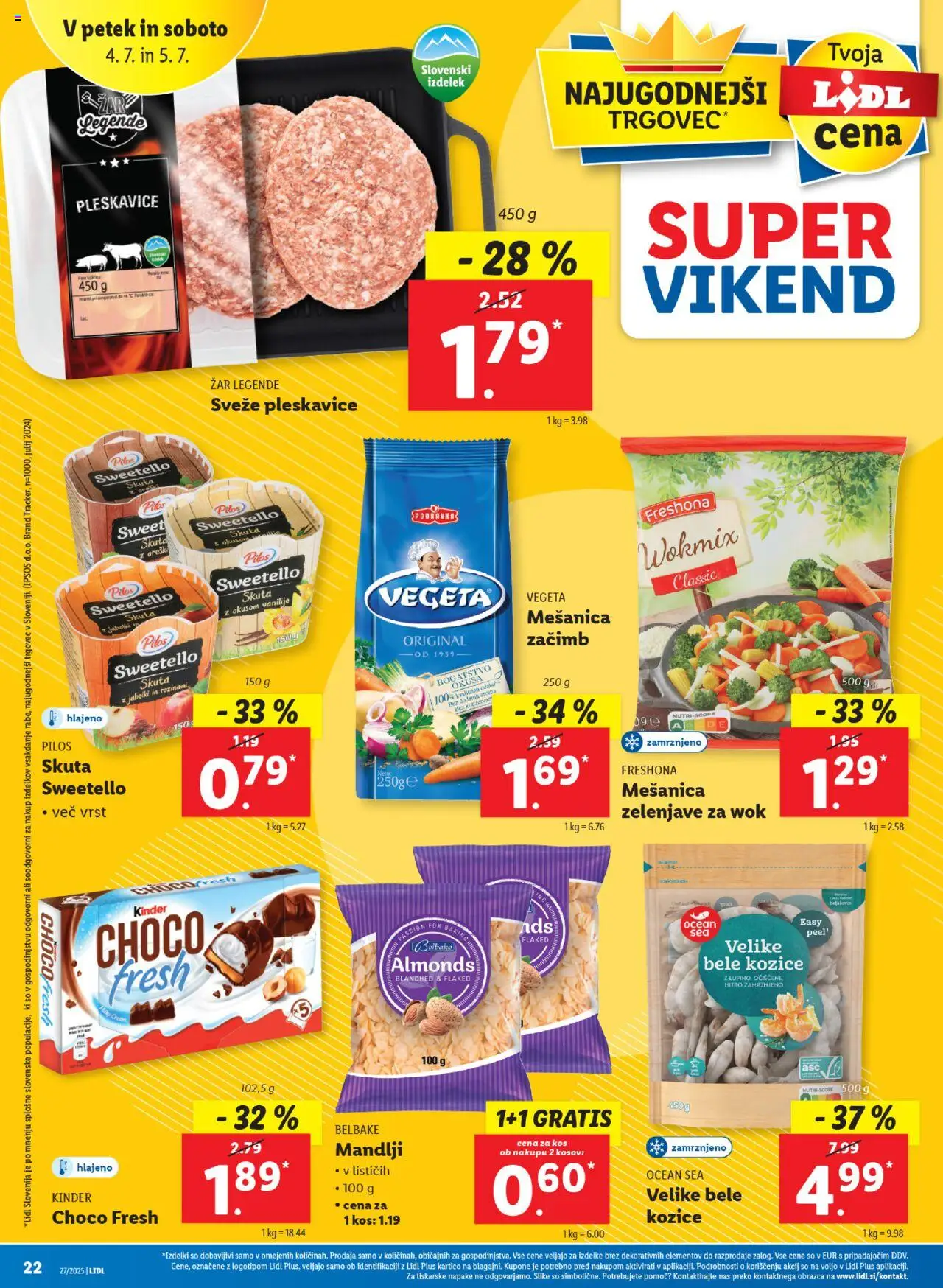 Lidl - Maribor │ velja od 03.07.2025 | Stran: 36 | Izdelki: Zar, Kozice, Mandlji, Pita