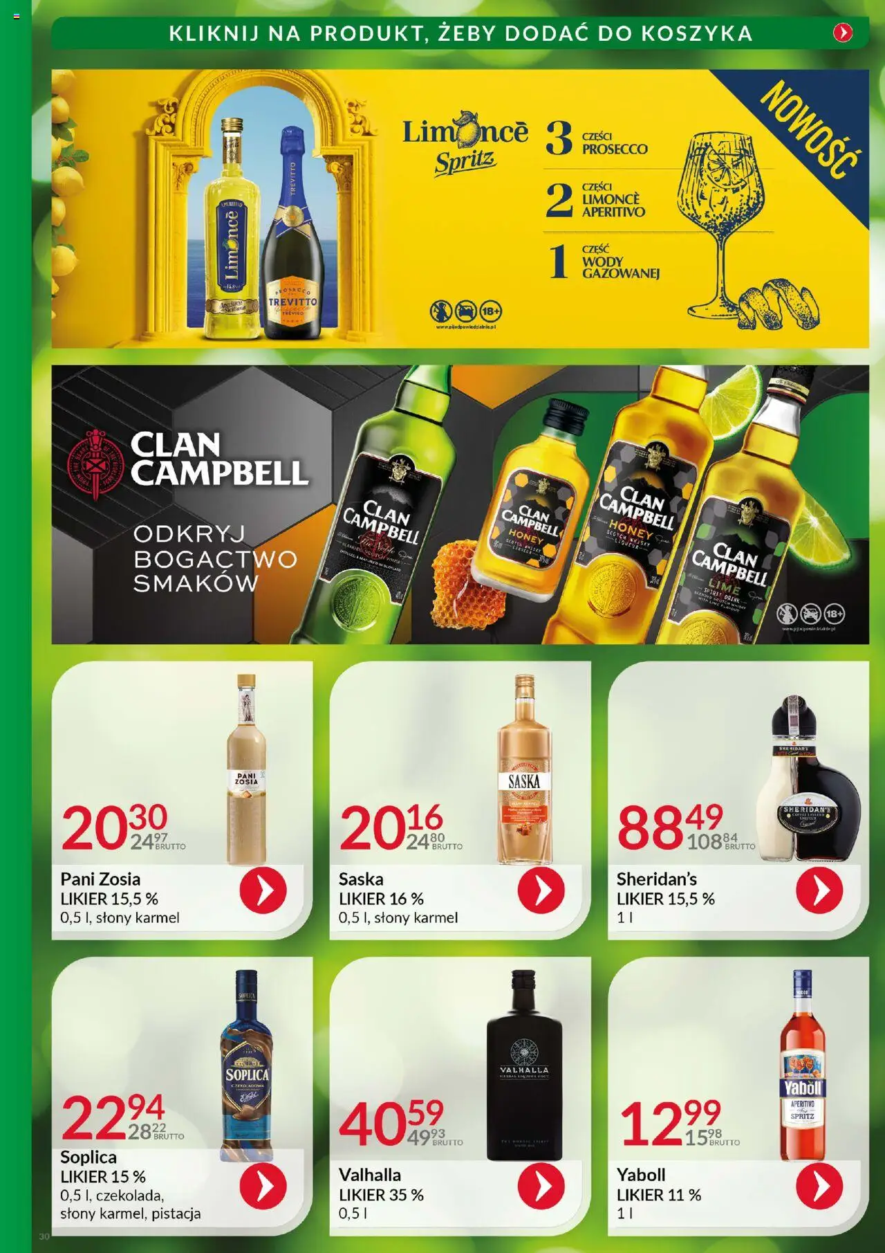 Eurocash Gazetka - Katalog Alkoholowy od 01.08.2025 | Strona: 30 | Produkty: Whisky, Prosecco