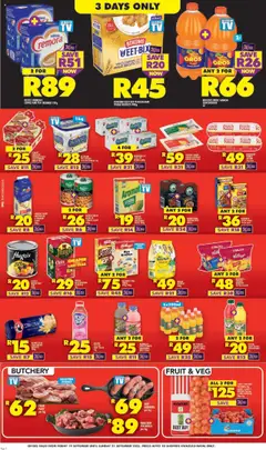 New Shoprite catalogue – valid from 19.09.2025 | Page: 2 | Products: Milk, Seasoning, Potatoes, Onions