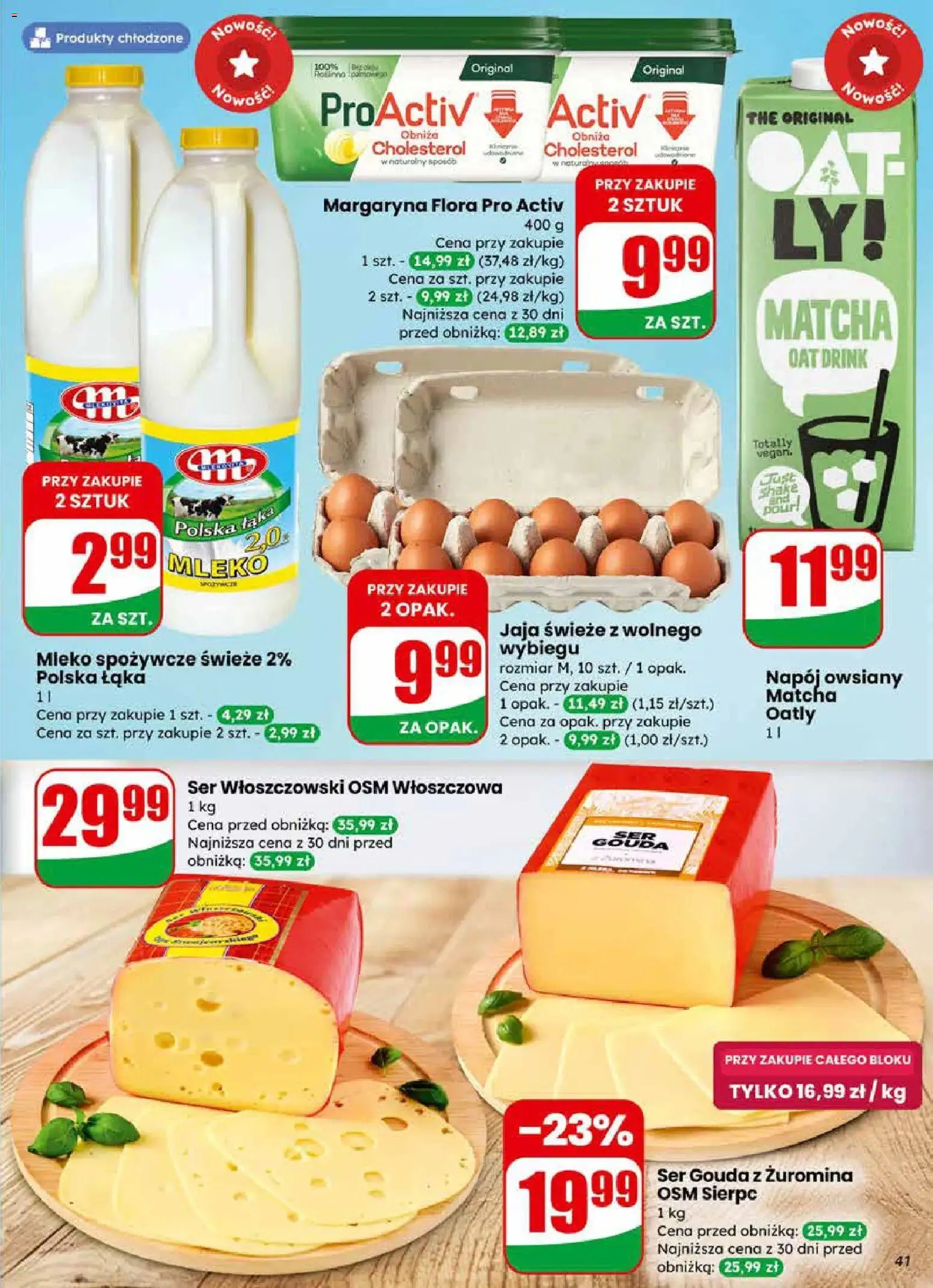 Dino Gazetka od 25.02.2026 | Strona: 41 | Produkty: Napój owsiany, Margaryna, Mleko, Jaja