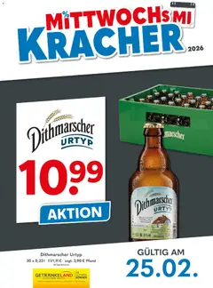Getränkeland Mittwochs Kracher ab 25.02.2026 gültig