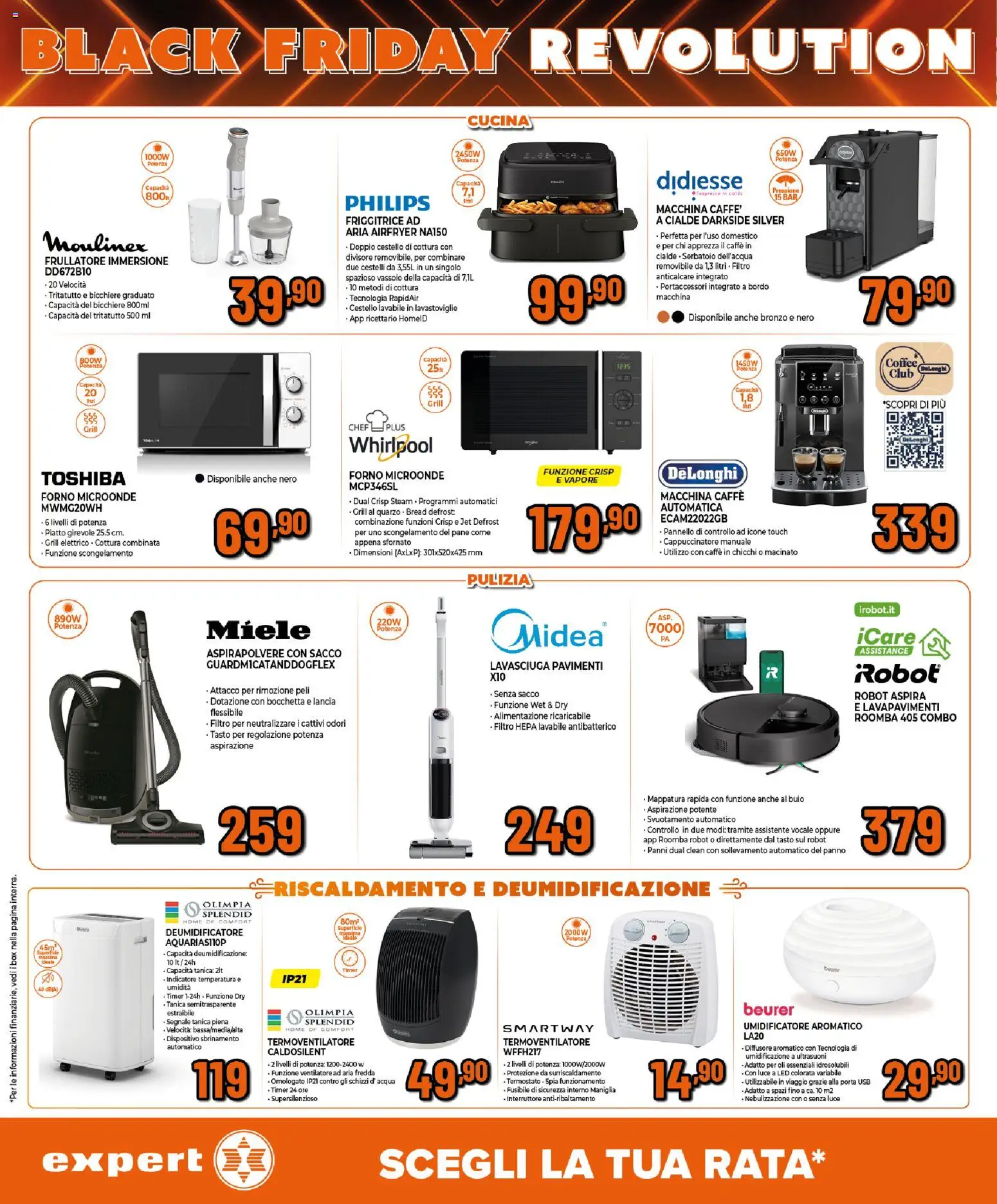 Volantino Expert del 17.11.2025 | Pagina: 17 | Prodotti: Ventilatore, Deumidificatore, Lavastoviglie, Friggitrice