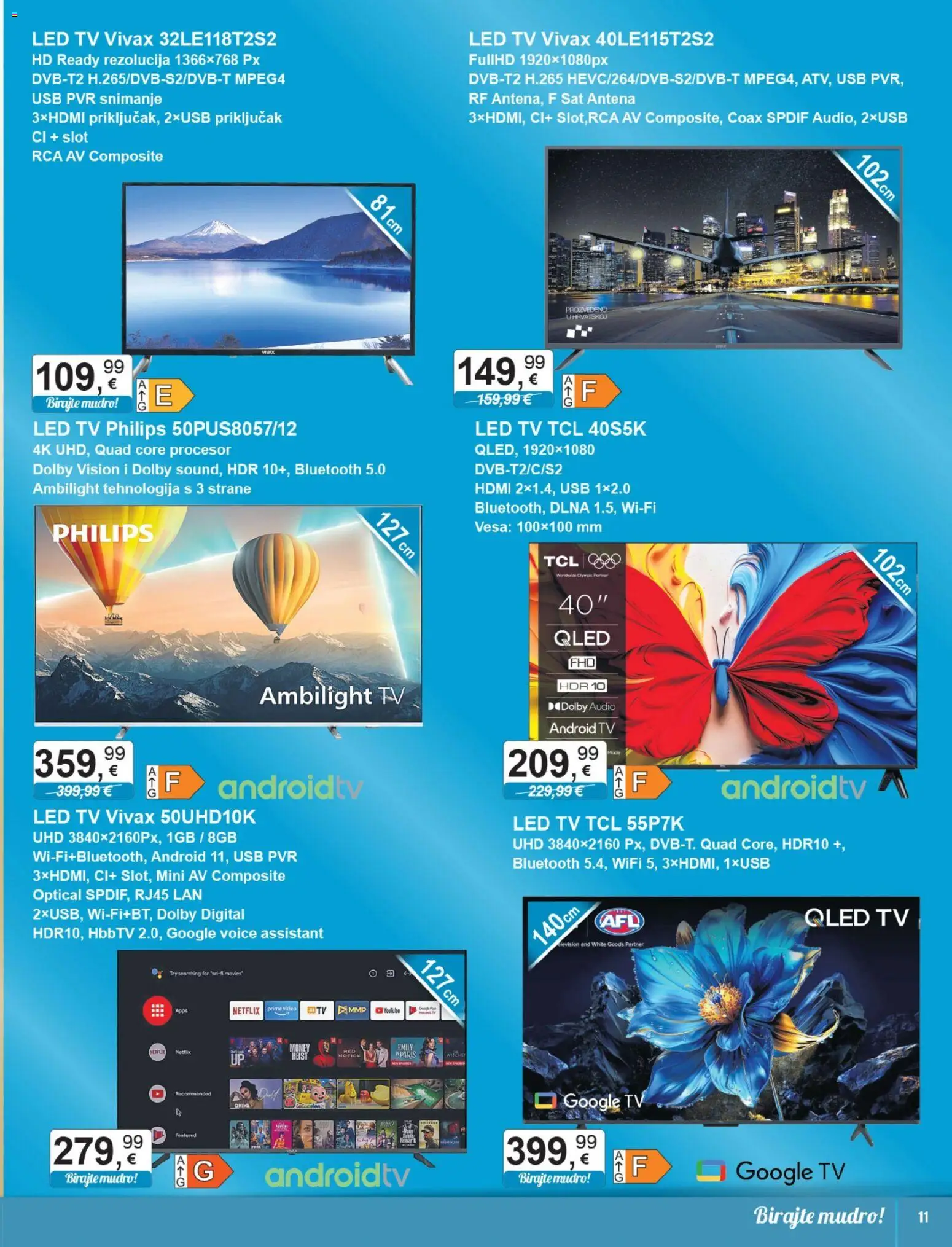 KTC katalog | vrijedi od 05.11.2025 | Stranica: 11 | Proizvodi: Sat, Tv, Audio, USB