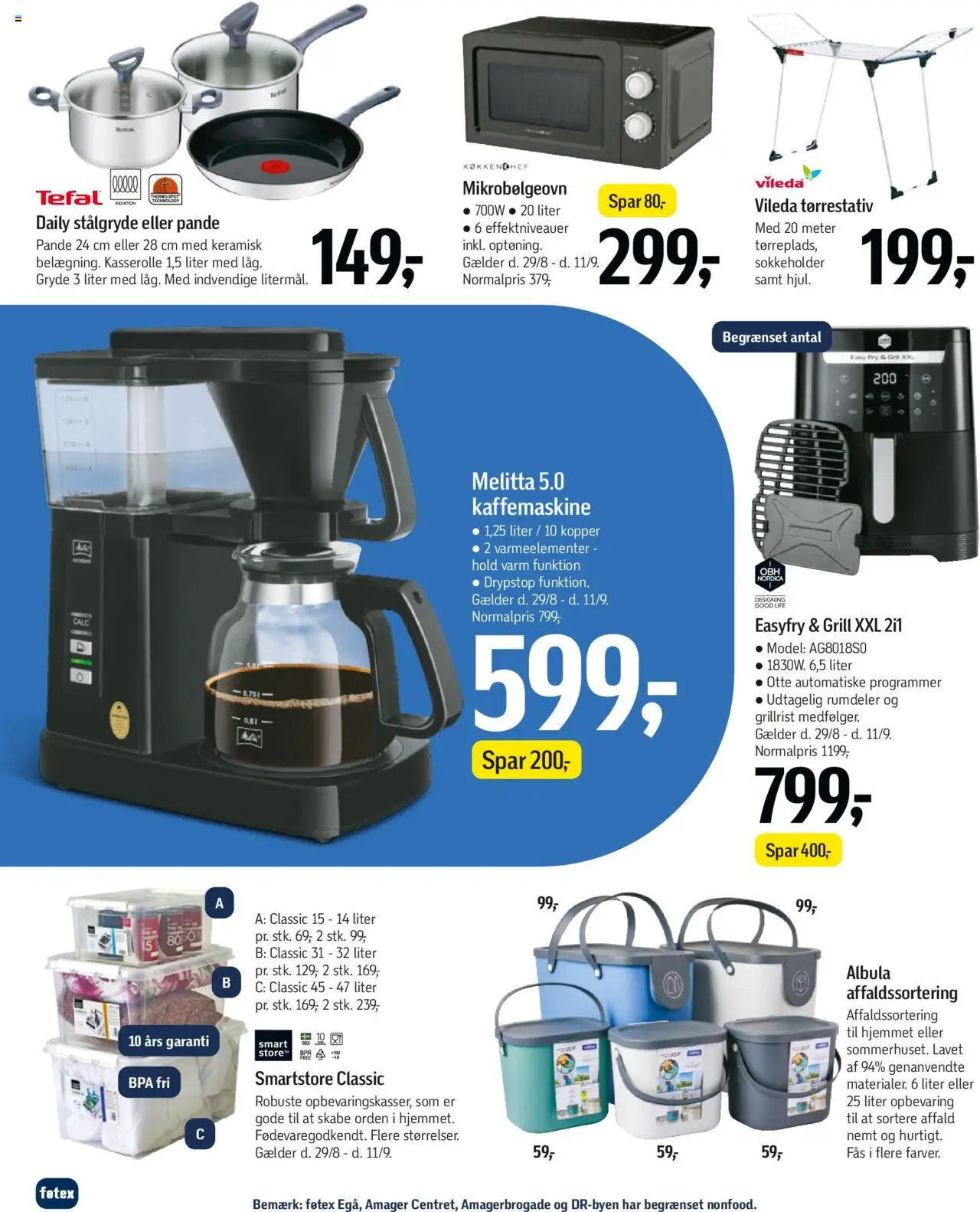Føtex Tilbudsavis gyldig fra 29.08.2025 | Side: 54 | Produkter: Søm, Mikrobølgeovn, Grill, Kaffemaskine