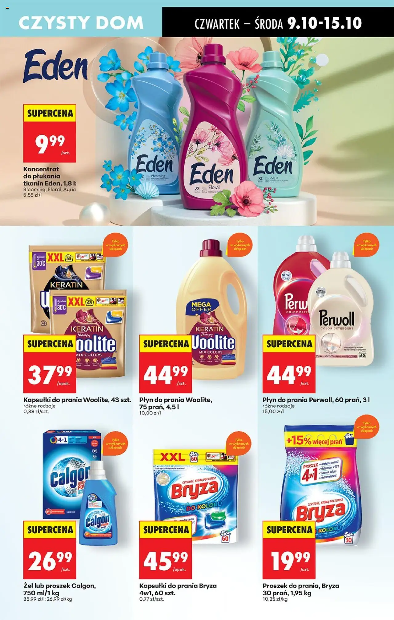 Biedronka gazetka - Oferta w tym tygodniu od 09.10.2025 | Strona: 75 | Produkty: Calgon, Kapsułki do prania, Detergent