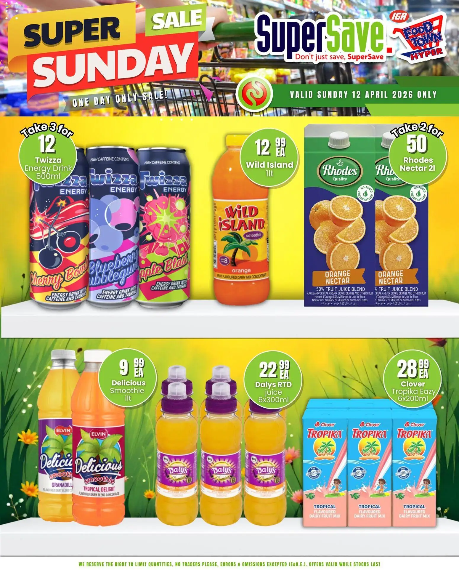 New Super Save catalogue – valid from 12.04.2026 | Page: 6 | Products: Juice, Fruit, Dairy blend