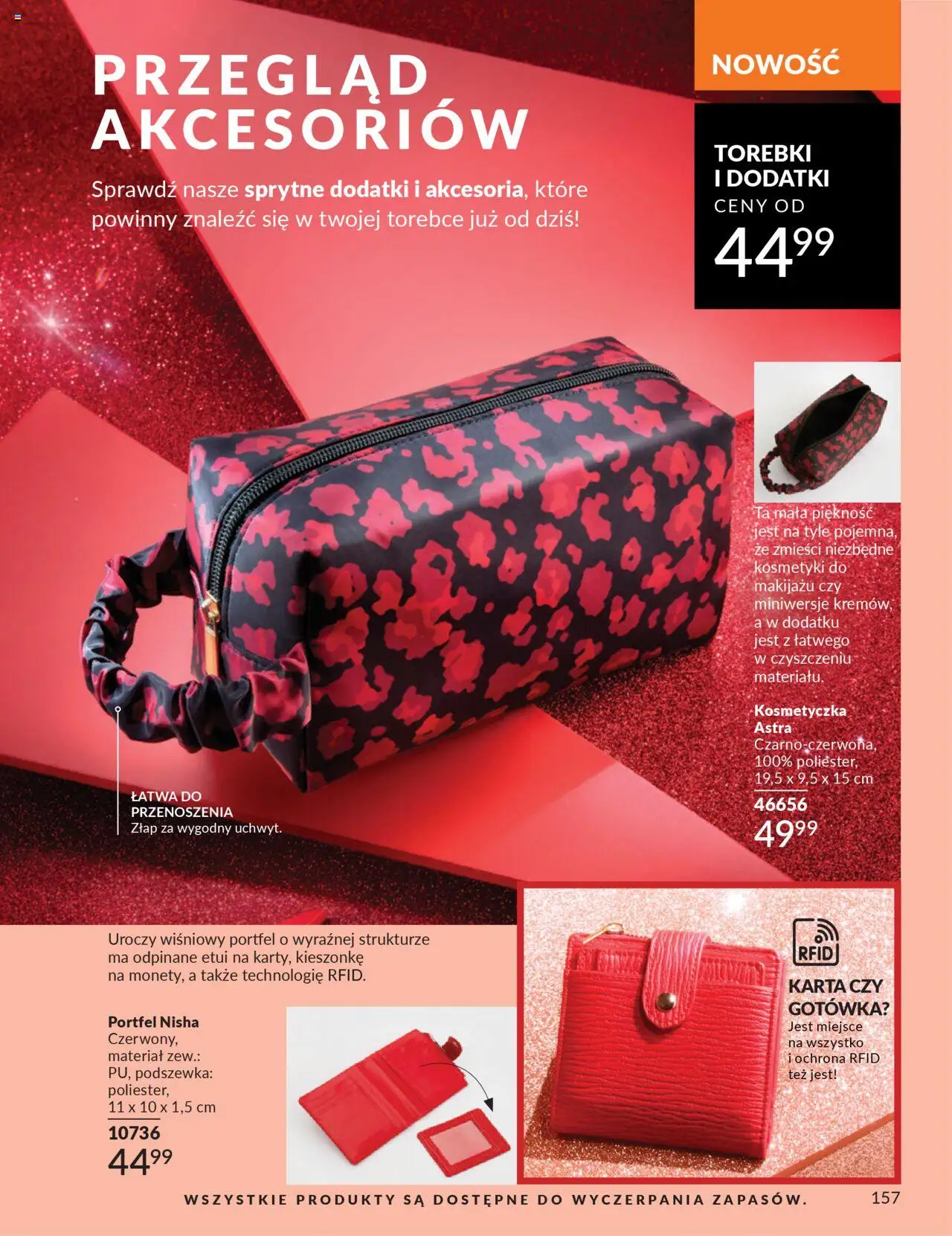 Avon Katalog 10 2025 od 01.10.2025 | Strona: 159 | Produkty: Karta, Portfel, Kosmetyki, Torebki