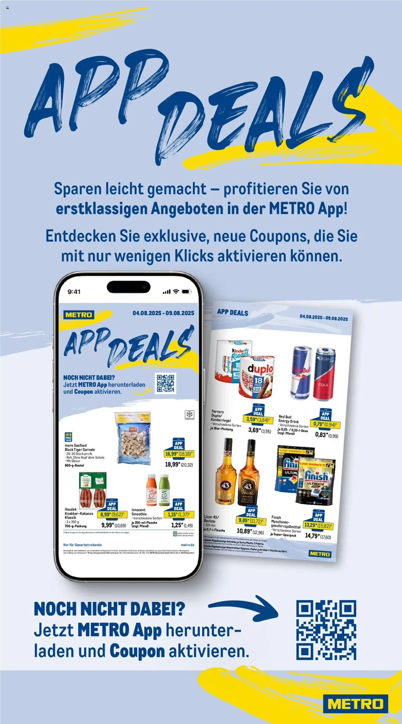 Metro Prospekt 	 - gültig ab dem 04.08.2025 | Seite: 26 | Produkte: Red bull, Cola, Energy, Finish