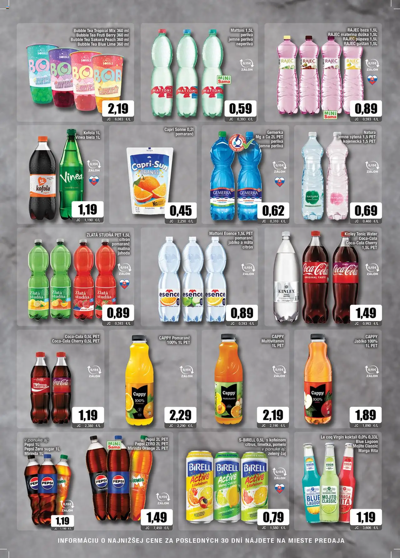 Sama leták │ platný od 25.07.2025 | Strana: 10 | Produkty: Birell, Čaj, Pepsi, Mirinda