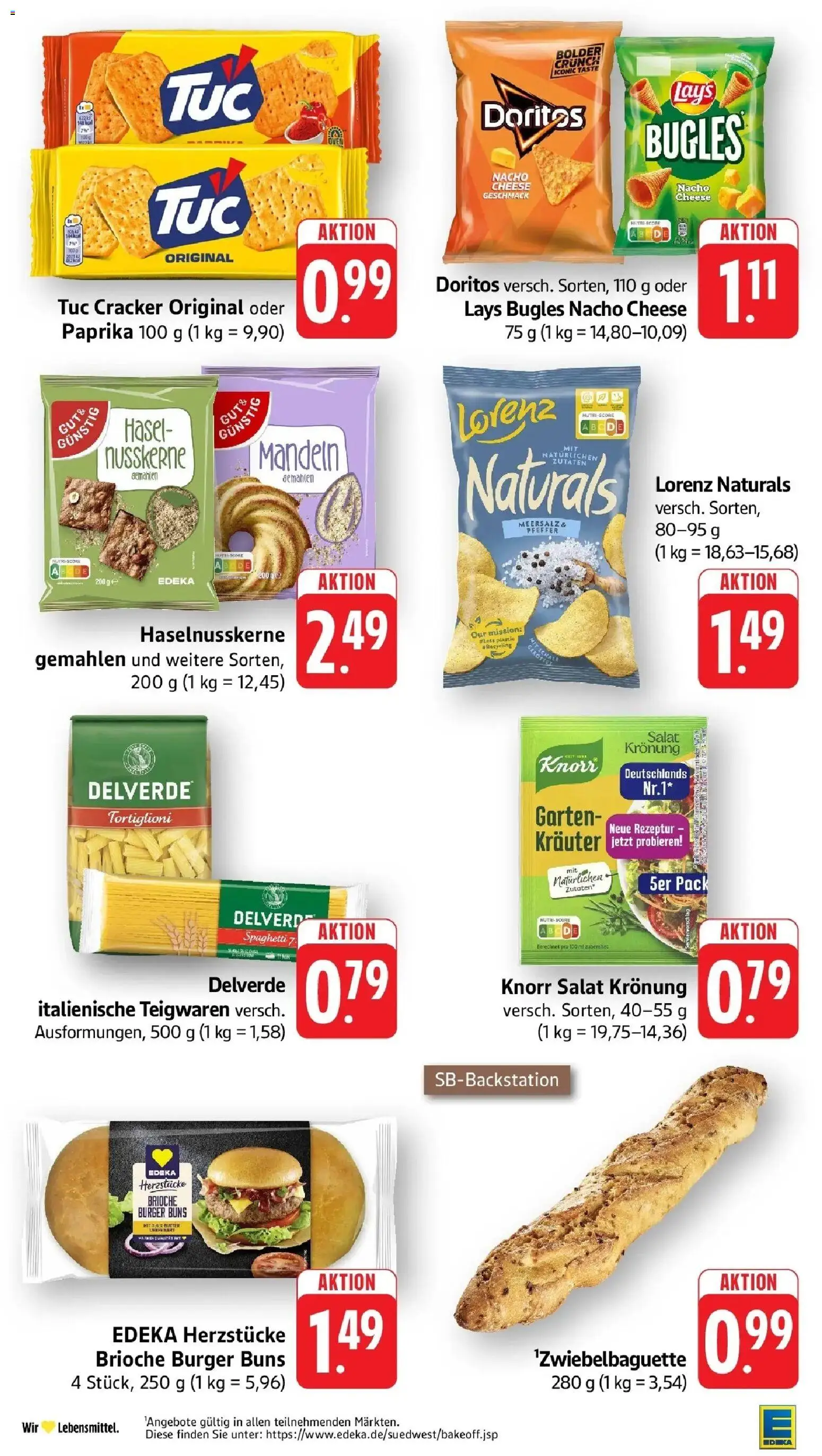 Edeka prospekt Pfalzgrafenweiler	 – gültig ab 19.04.2026 | Seite: 26 | Produkte: Dressing, Burger, Mandeln, Salat