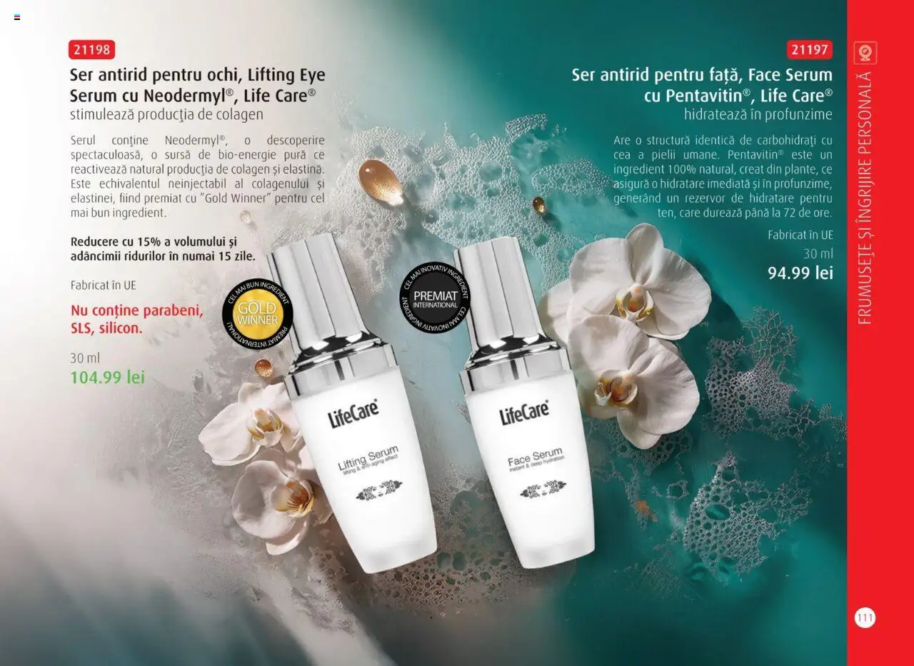 Life Care catalog - Aprilie/Octombrie – valabil de la 01.04.2025 | Pagină: 113 | Produse: Serum
