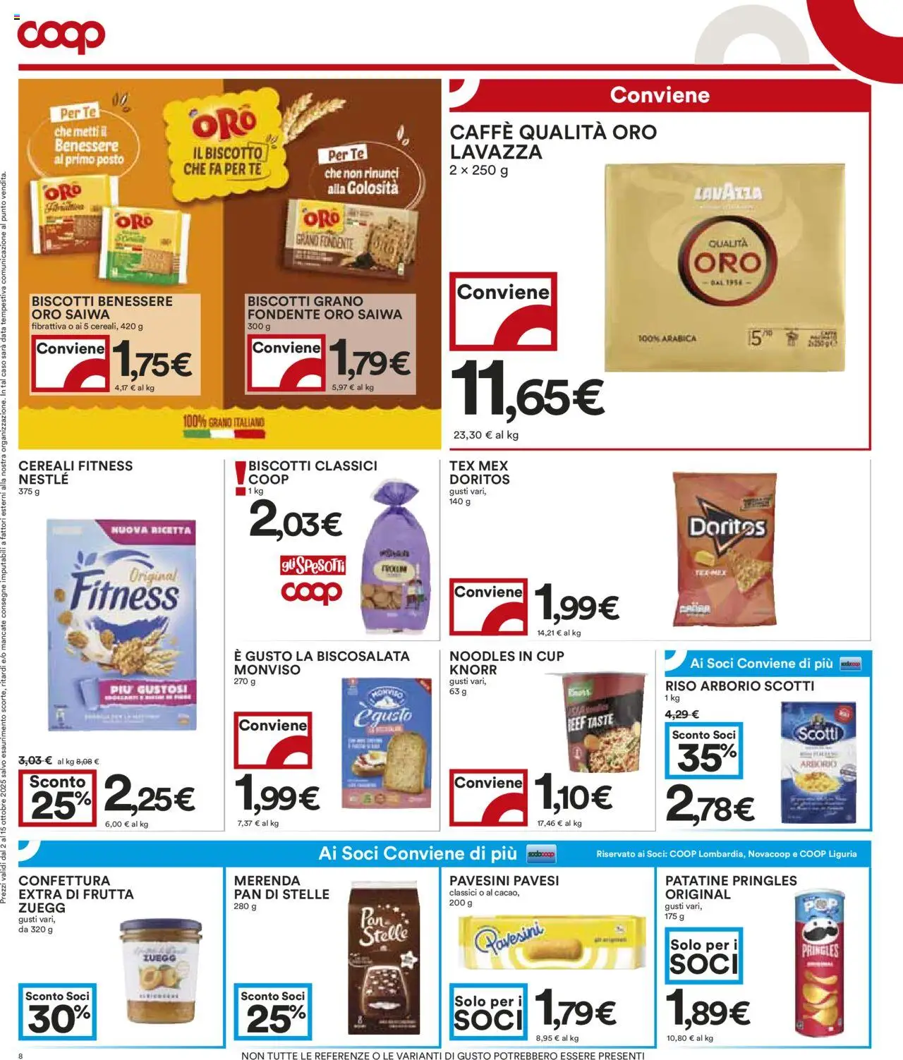 Volantino COOP del 02.10.2025 | Pagina: 8 | Prodotti: Caffè, Riso, Tè, The