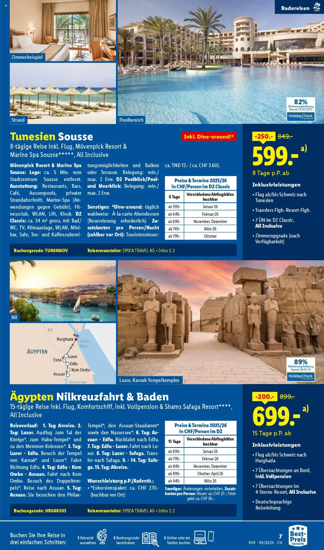 Lidl Aktionen Reisen September ab 30.08.2025 | Seite: 7 | Produkte: Tee, Telefon