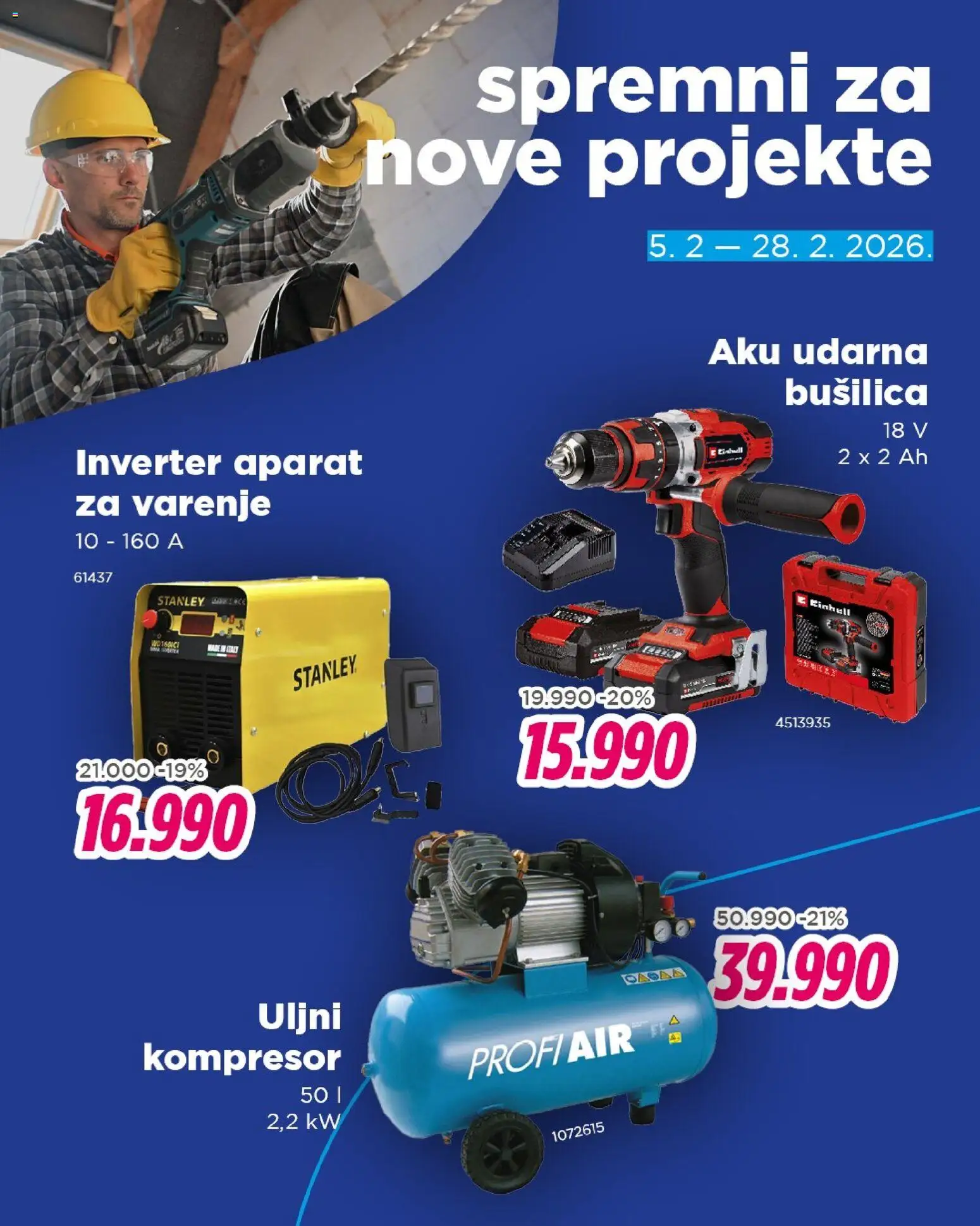 Okov katalog - važi od 05.02.2026 | Strana: 3 | Proizvode: Udarna bušilica, Bušilica