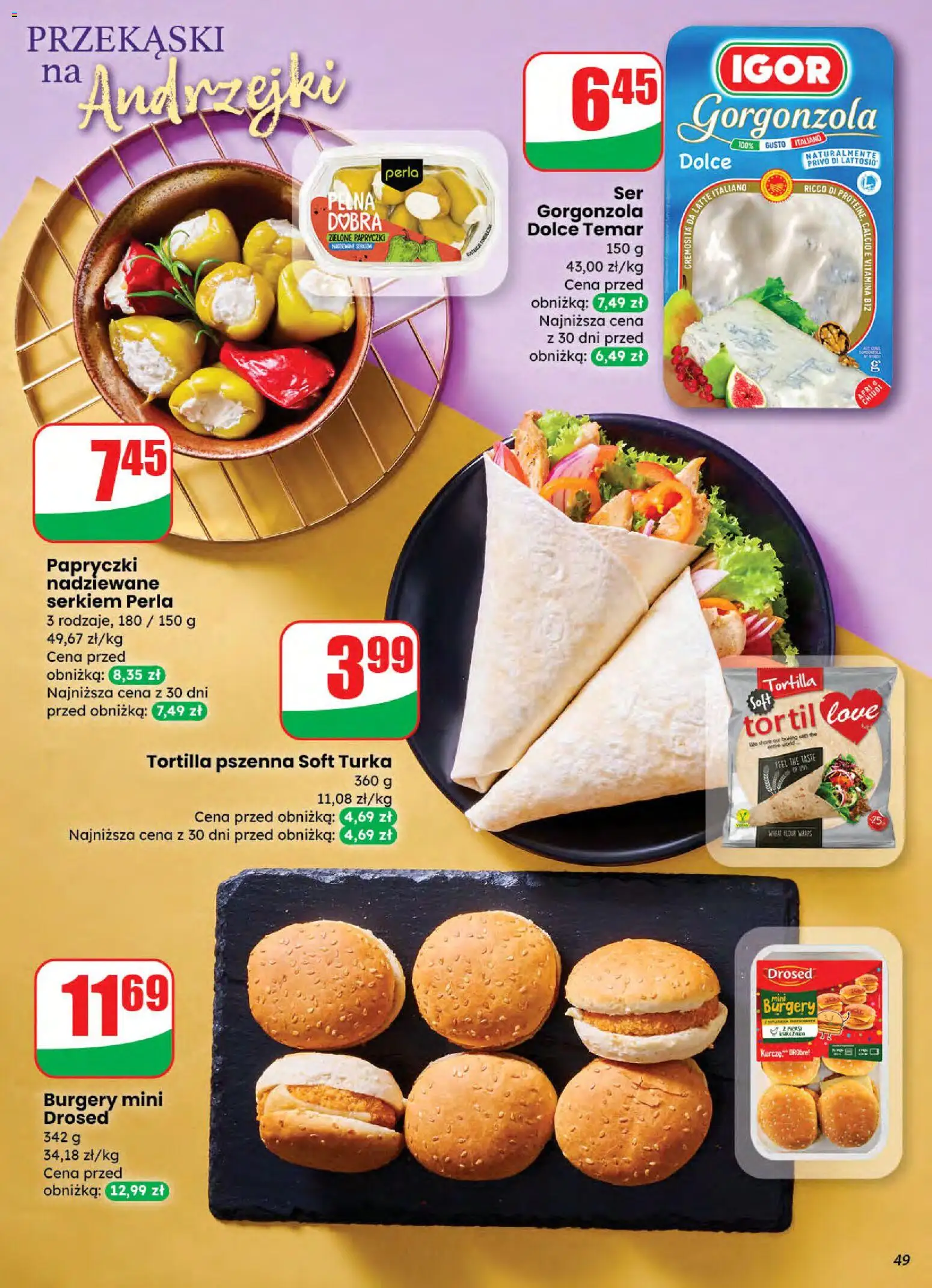 Dino Gazetka od 26.11.2025 | Strona: 49 | Produkty: Tortilla, Ser, Ser gorgonzola, Gorgonzola