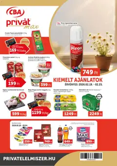 PRIVÁT - Aktuális szórólap MAX - amely érvényes a következő dátumtól: 19.02.2026