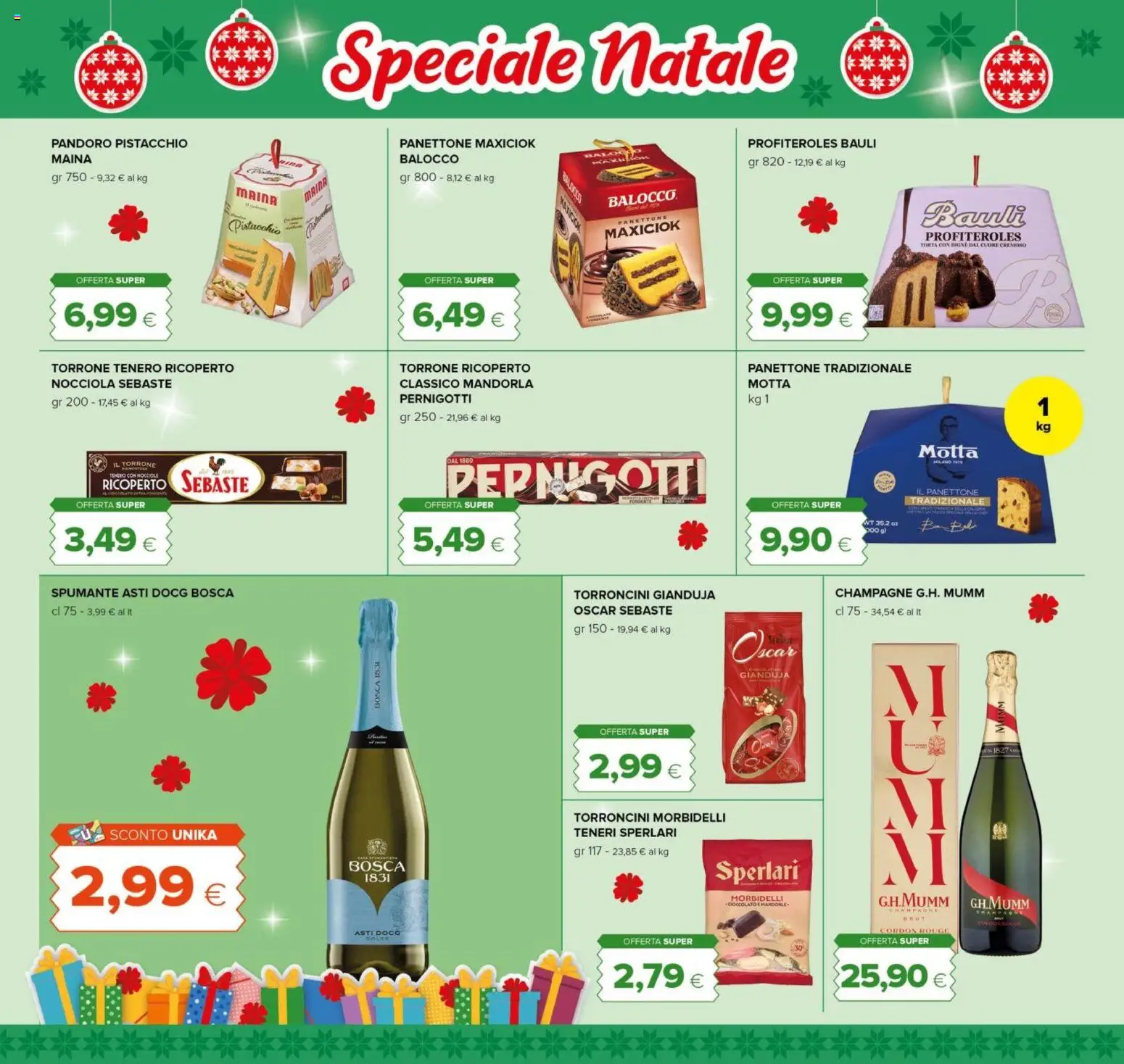 Volantino Tigre del 15.12.2025 | Pagina: 8 | Prodotti: Pandoro, Spumante, Torta, Torroncini