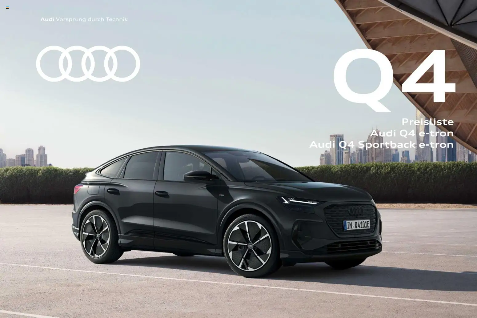 Audi Q4 e-tron / Q4 Sportback e-tron – gültig ab 01.10.2025 | Seite: 1
