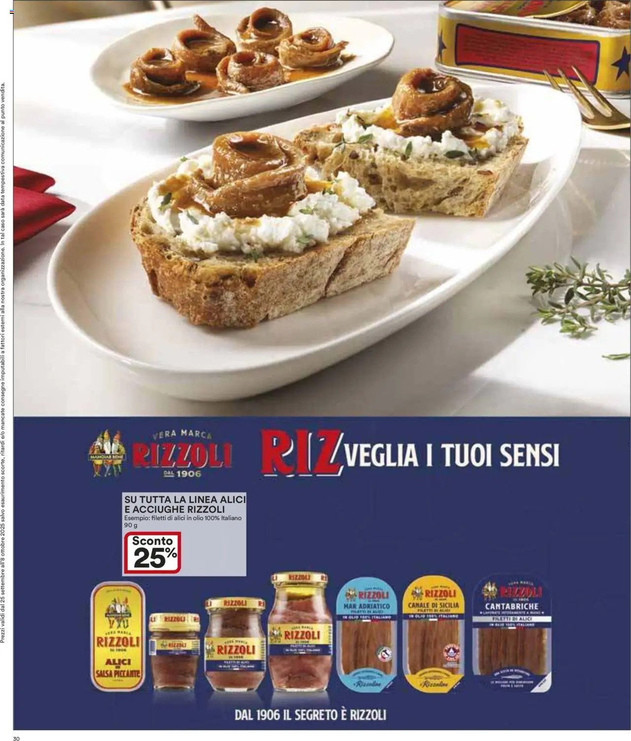 Volantino Ipercoop del 25.09.2025 | Pagina: 30 | Prodotti: Salsa, Olio, Data, Acciughe