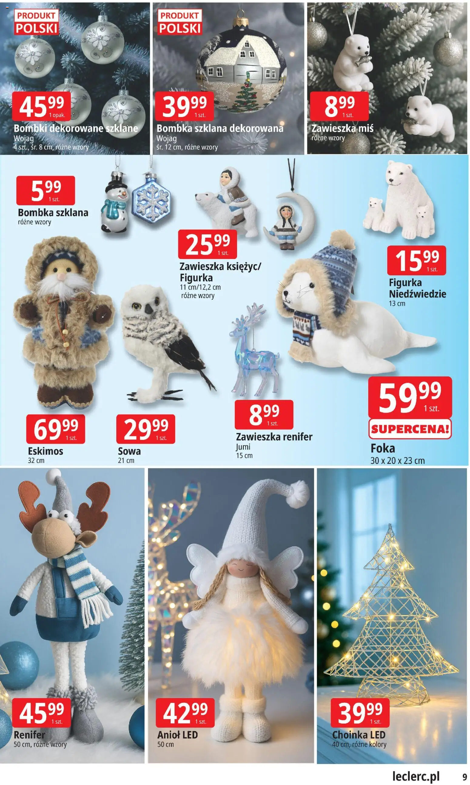 E.Leclerc Gazetka - Warszawa Bielany od 12.11.2025 | Strona: 9 | Produkty: Choinka