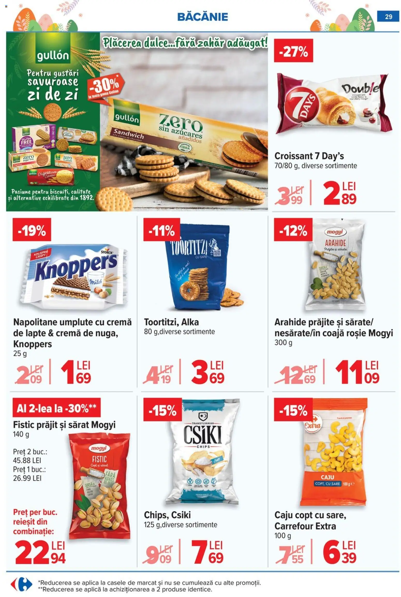 Noul catalog Carrefour – valabil de la 06.04.2026 | Pagină: 35 | Produse: Şerit ödül, Napolitane, Caju, Zahăr