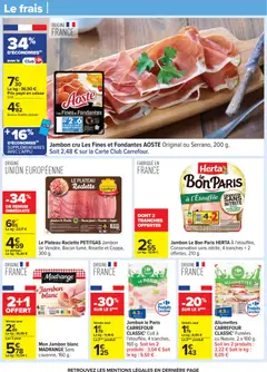 Carrefour - Prévisualisation de Carrefour catalogue semaine 2 valide à partir de 06.01.2026 | Page: 43 | Produits: Jambon Cru, Plateau, Raclette, Jambon