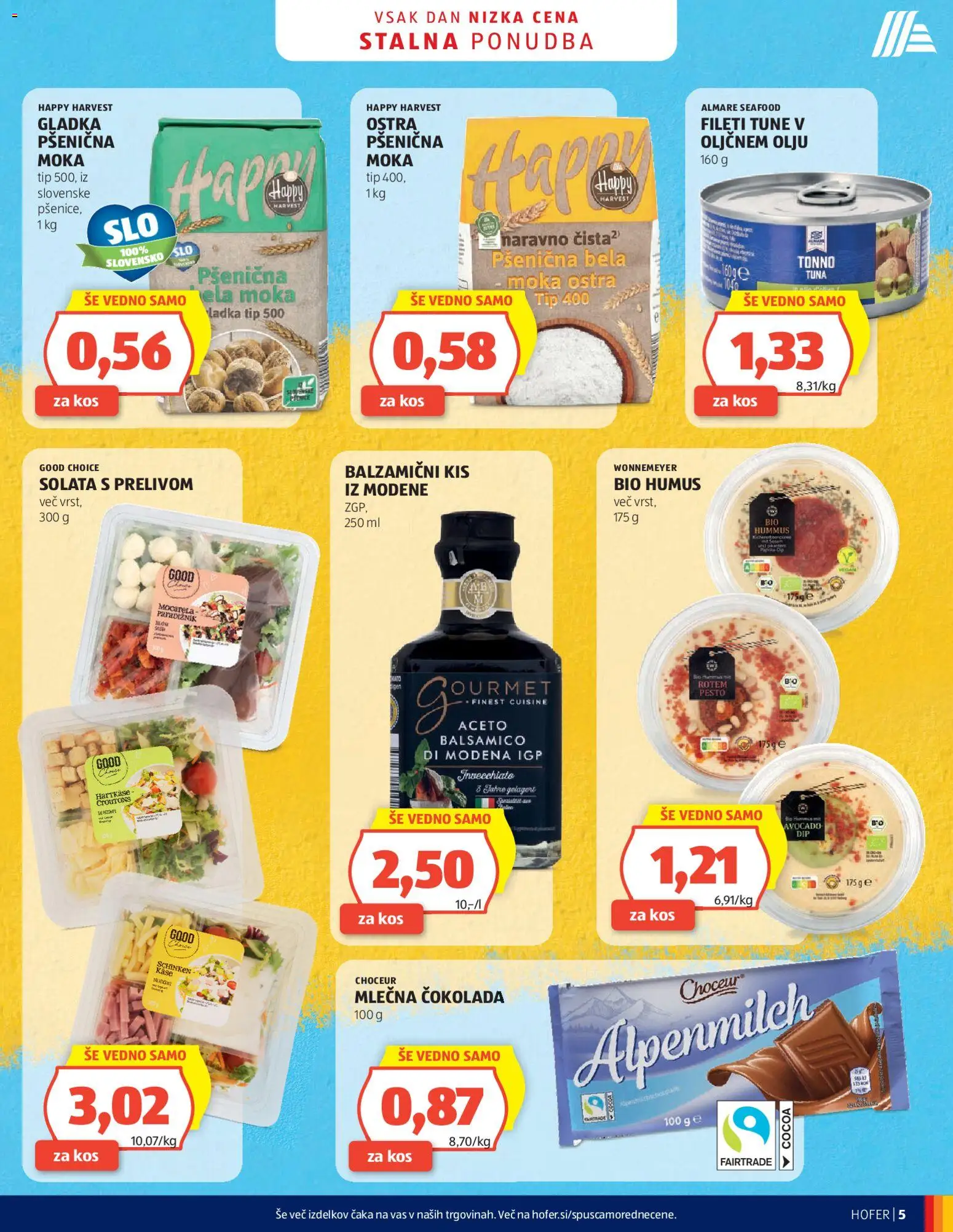 Novi Hofer katalog katalog ponudbe – veljaven od 19.03.2026 | Stran: 5 | Izdelki: Moka, Pesto, Cokolada, Solata