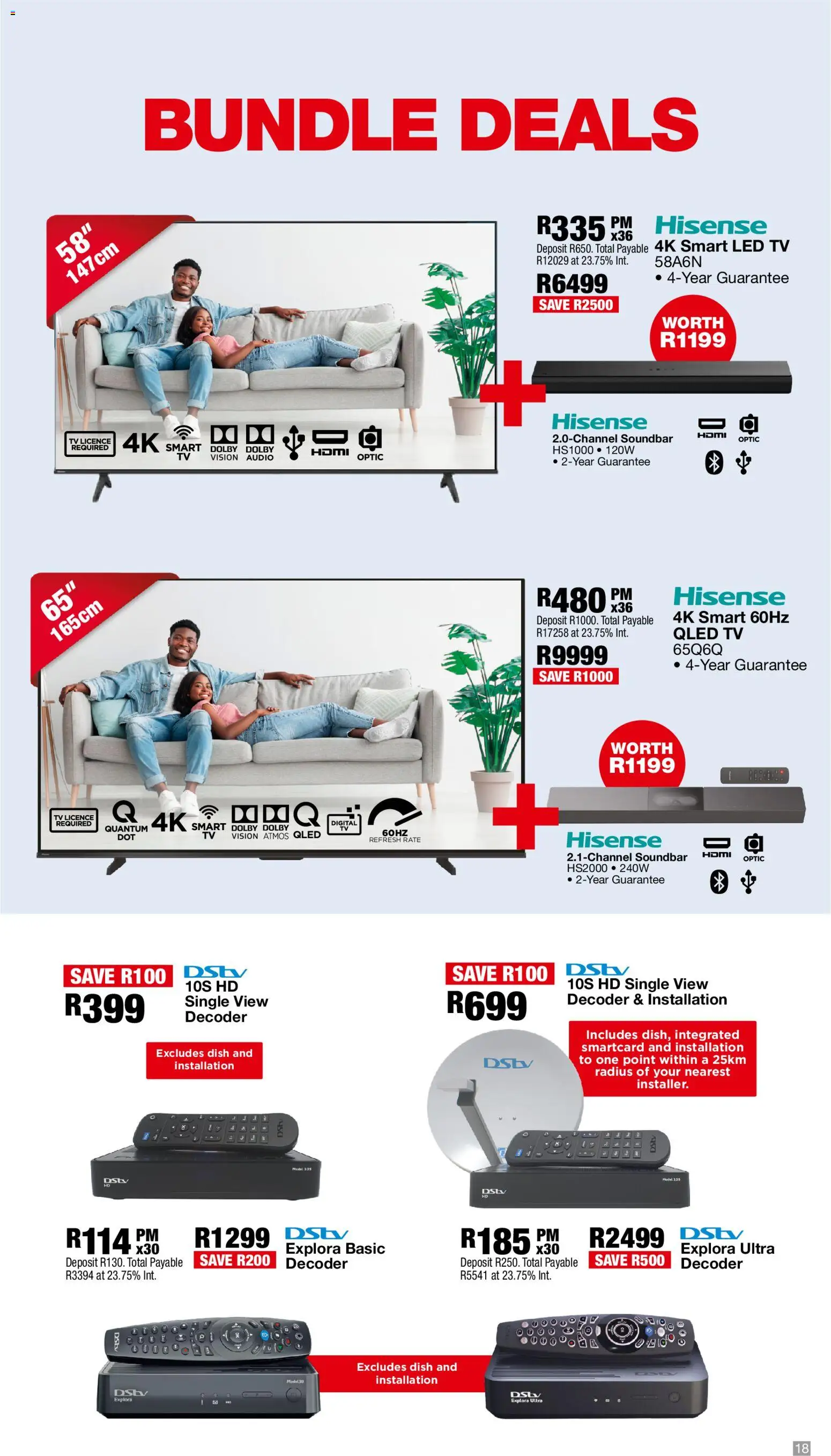 New OK Furniture catalogue – valid from 02.03.2026 | Page: 18 | Products: Audio, Decoder, TV, Soundbar