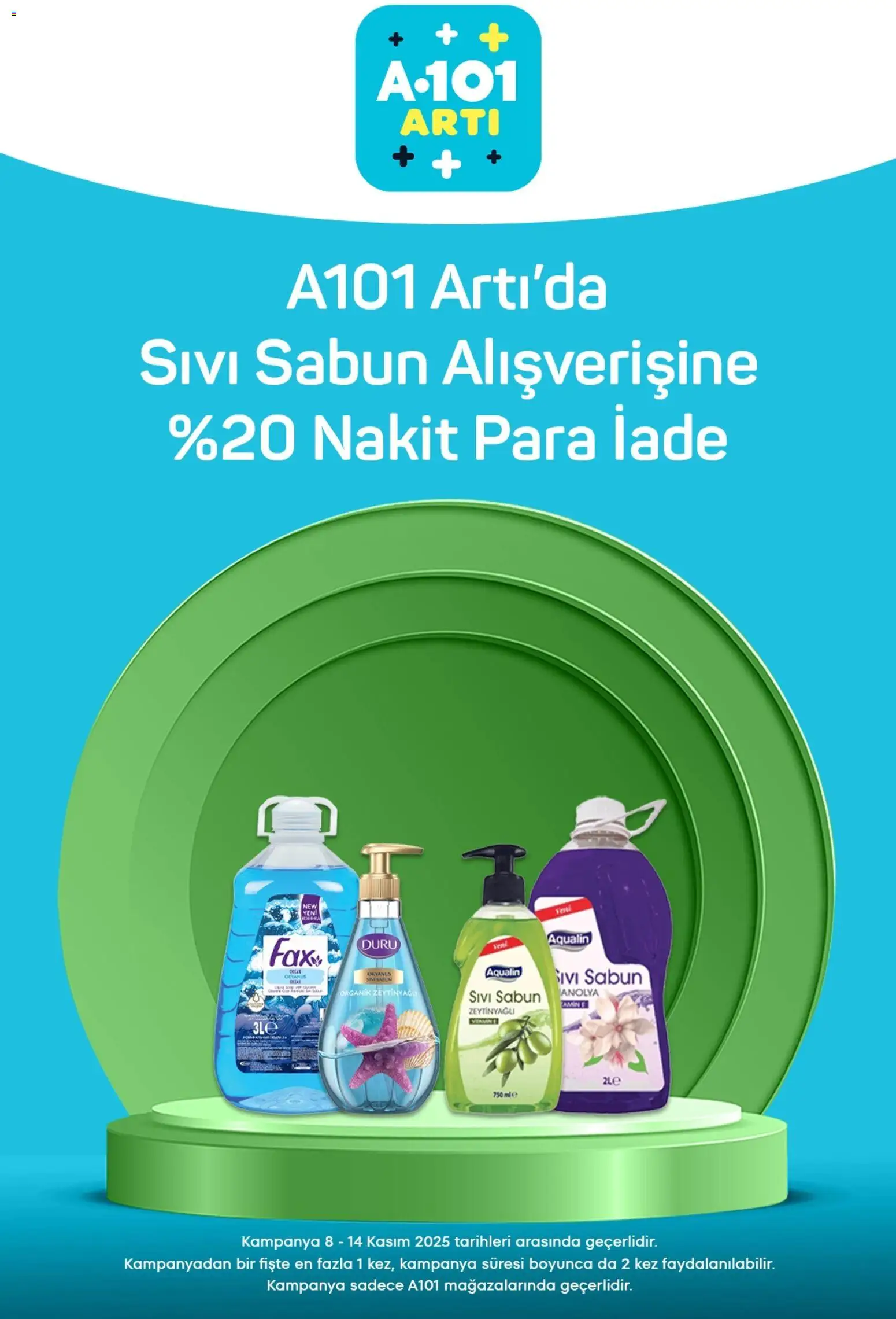 A101 Arti - 08.11.2025 tarihinden itibaren geçerlidir | Sayfa: 6 | Ürünler: Sabun
