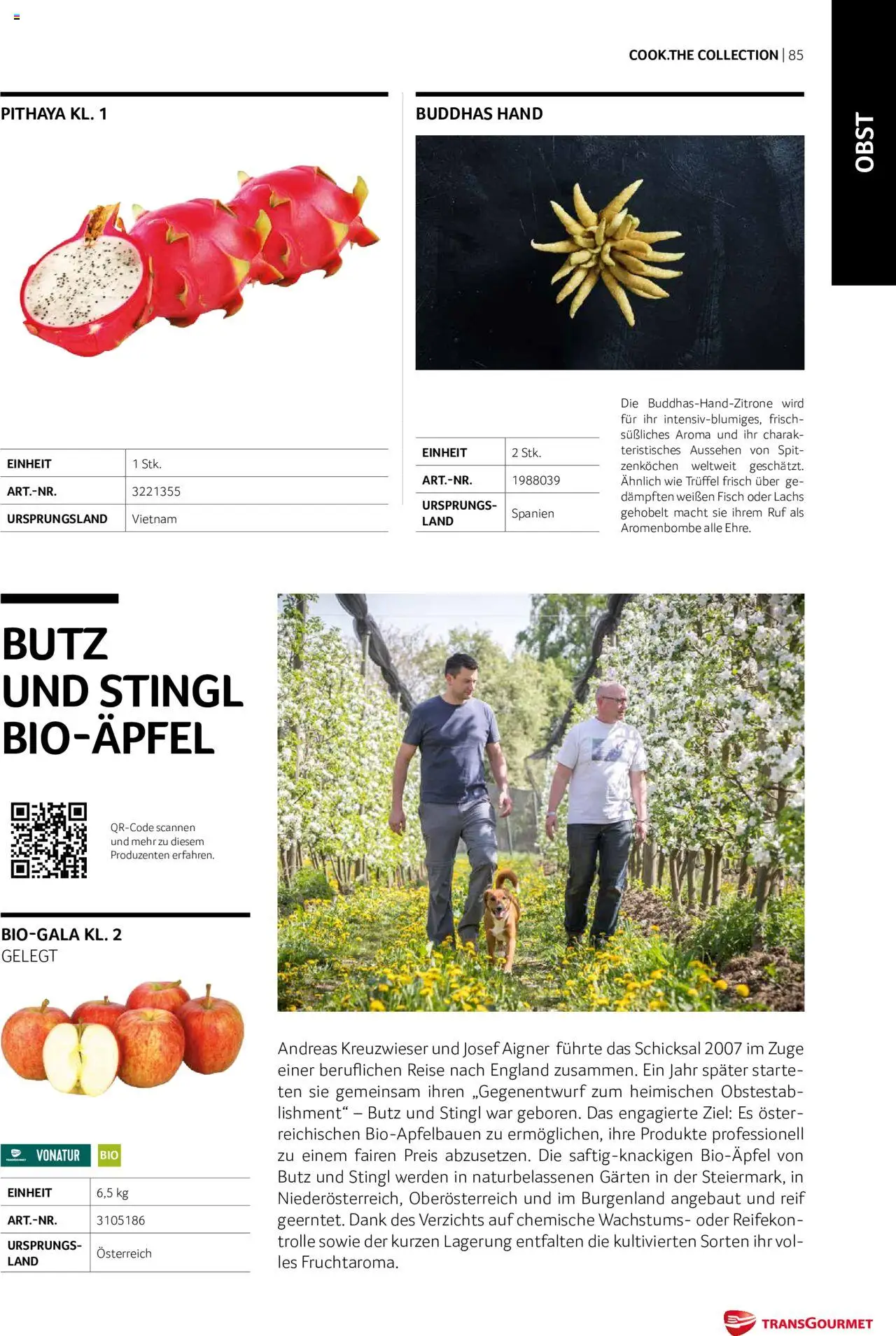 Transgourmet Cook Look-Book gültig ab 01.09.2023 | Seite: 85 | Produkte: Obst, Fisch