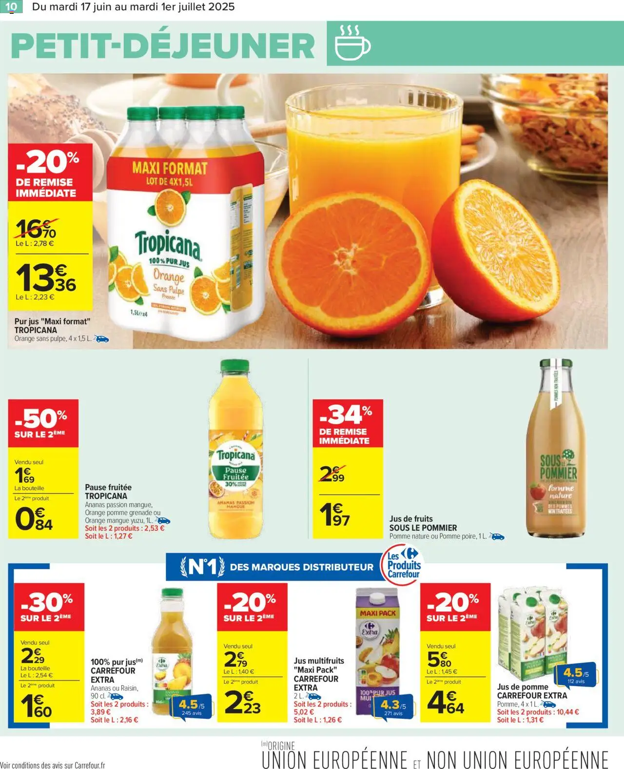  | Page: 12 | Produits: Orange, Pomme, Jus de pomme, Jus