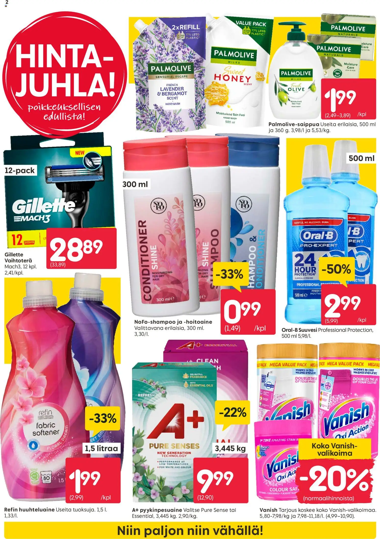 Rusta tarjoukset – voimassa 19.01.2026 alkaen | Sivu: 2 | Tuotteet: Hoitoaine, Suuvesi, Huuhteluaine