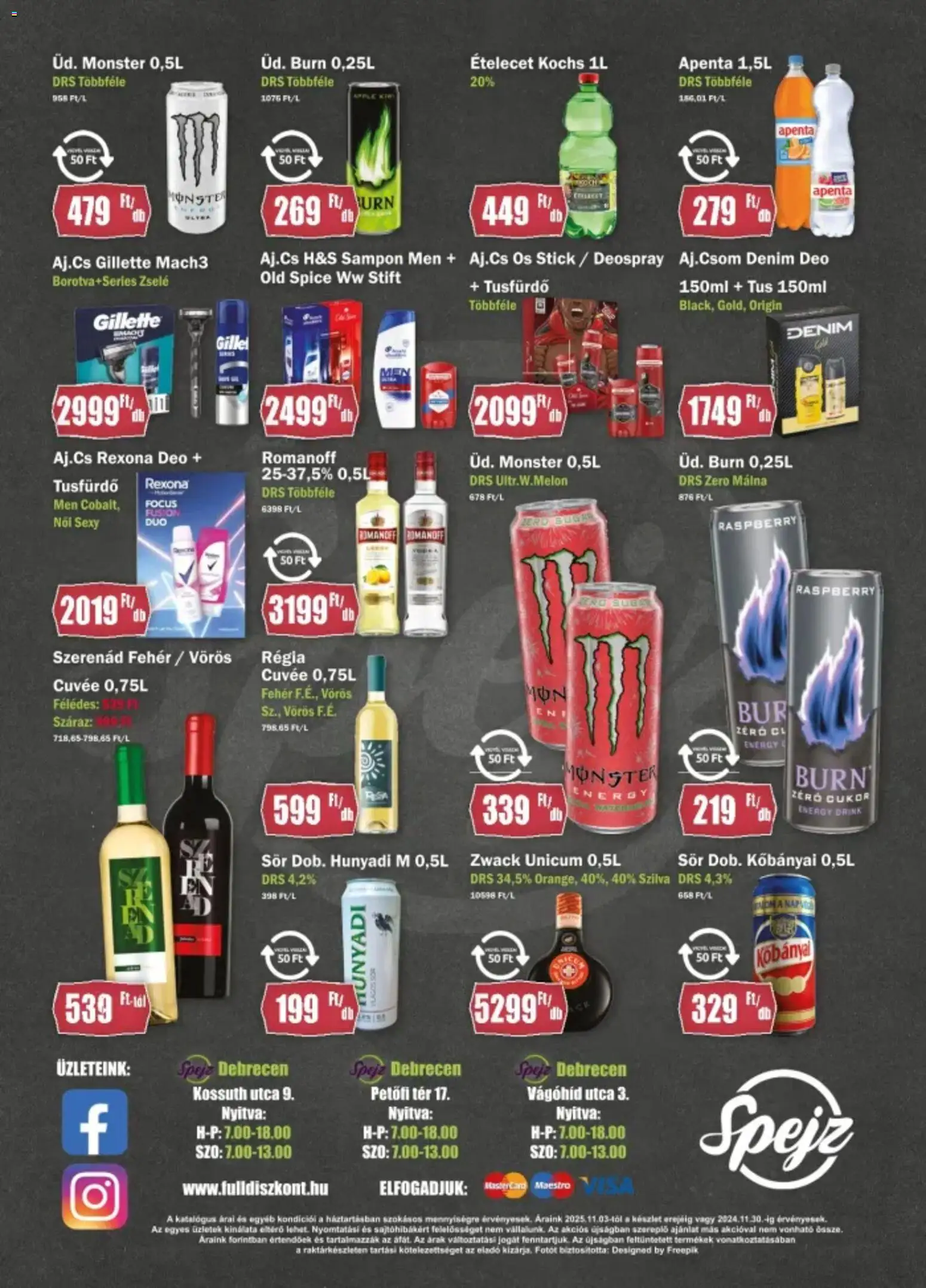 FullDiszkont akciós ujság - amely érvényes a következő dátumtól: 03.11.2025 | Oldal: 4 | Termékek: Old spice, Stift, Sampon, Cukor