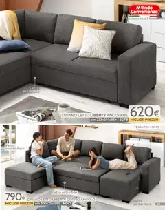 Anteprima del volantino Mondo Convenienza Pocket Gennaio catalogo valido a partire dal 04.01.2026 | Pagina: 47 | Prodotti: Divano letto, Contenitore, Letto, Divano