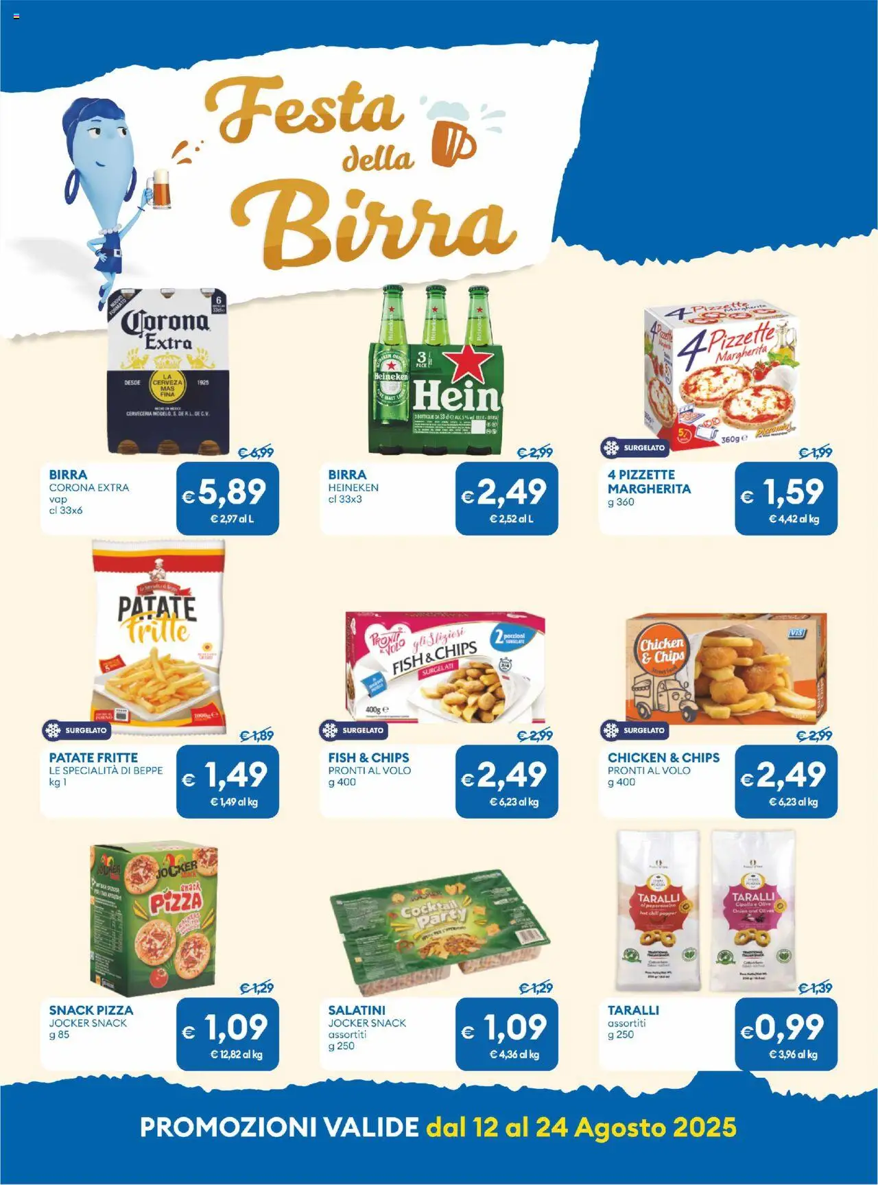 Volantino MD Discount del 12.08.2025 | Pagina: 9 | Prodotti: Birra, Olive, Peperoncino, Taralli