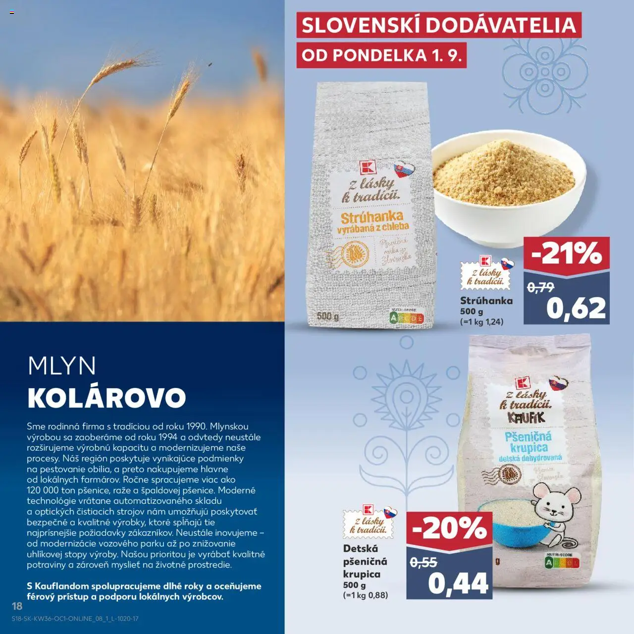 Kaufland SK akciós ujság - amely érvényes a következő dátumtól: 01.09.2025 | Oldal: 18