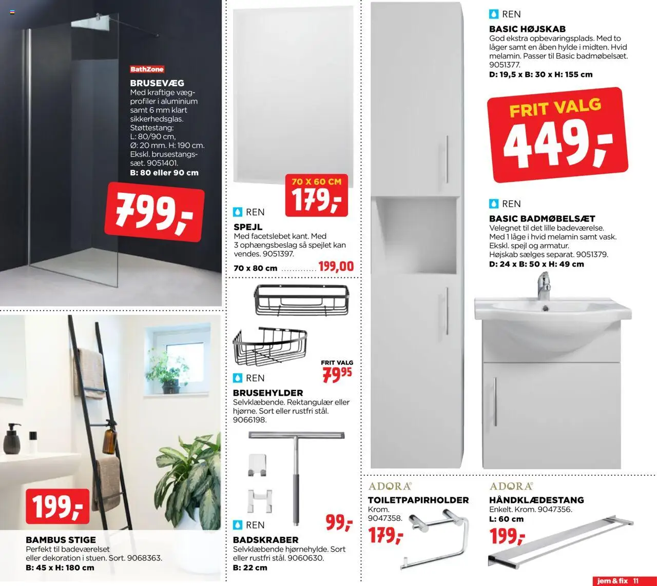 Jem & fix tilbudsavis – gyldig fra 28.09.2025 | Side: 11 | Produkter: Hylde, Spejl