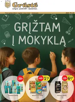 GRUSTE leidinių peržiūra, galiojančių nuo 01.09.2025