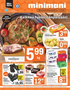 Minimani-mainoslehti voimassa 05.11.2025 alkaen