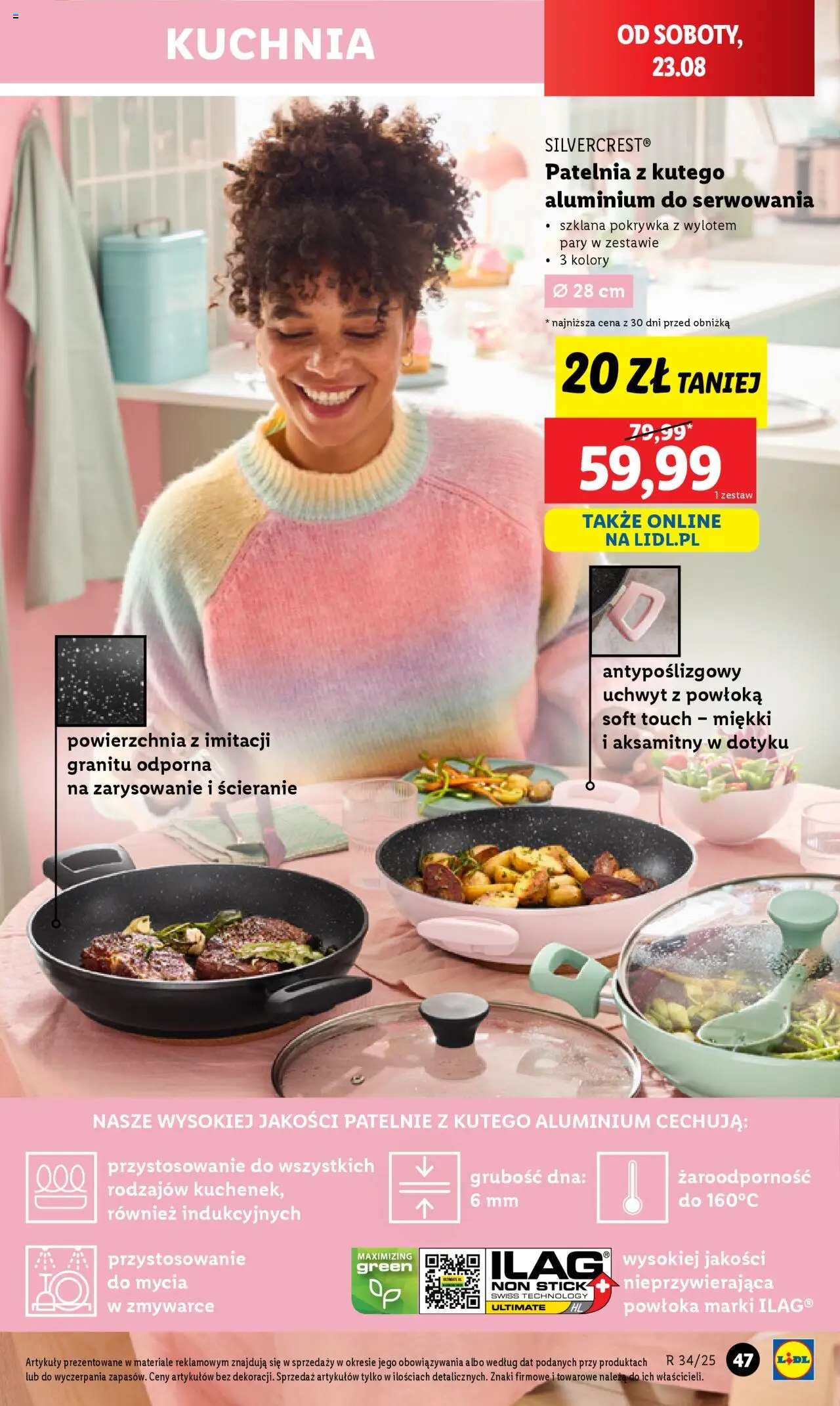 Lidl Katalog od 18.08.2025 | Strona: 49 | Produkty: Patelnie, Patelnia