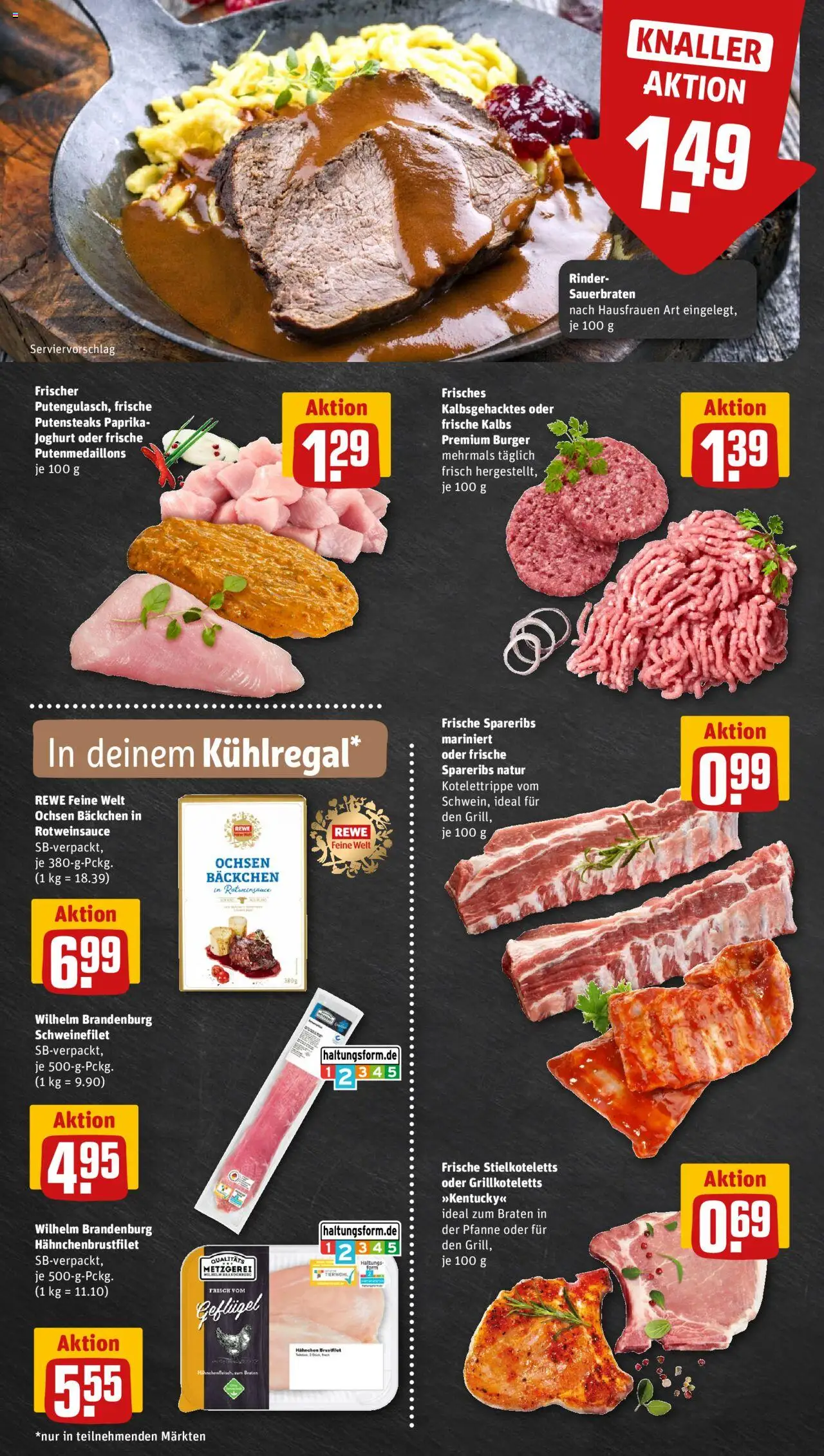 Rewe ihr Kaufpark Prospekt 	 – gültig ab 20.10.2025 | Seite: 8 | Produkte: Joghurt, Burger, Schweinefilet, Paprika