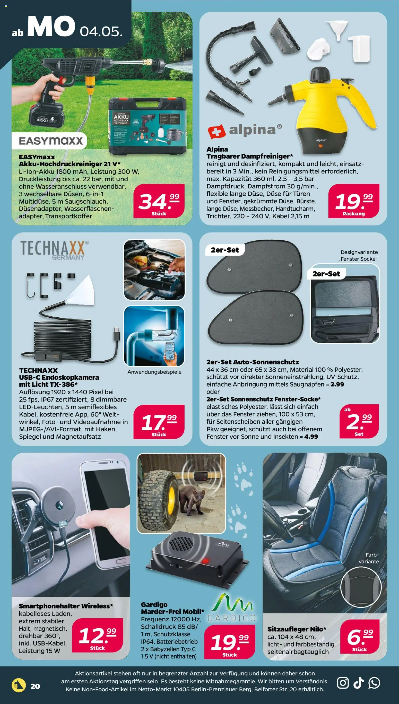 Netto Prospekt 	 – gültig ab 04.05.2026 | Seite: 24 | Produkte: Kabel, Spiegel