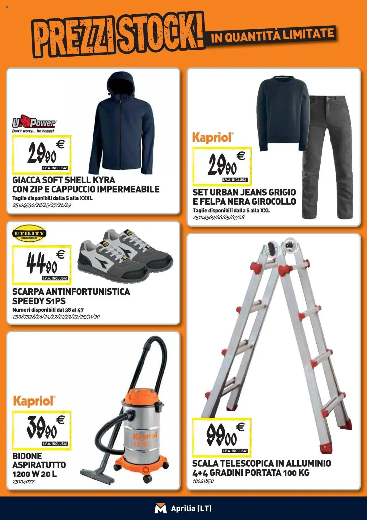 Volantino TECNOMAT del 27.08.2025 | Pagina: 18 | Prodotti: Felpa, Giacca, Cappuccio, Alluminio