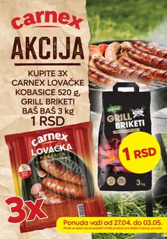 Univerexport katalog Carnex akcija - pregled Univerexport kataloga - važi od 27.04.2026