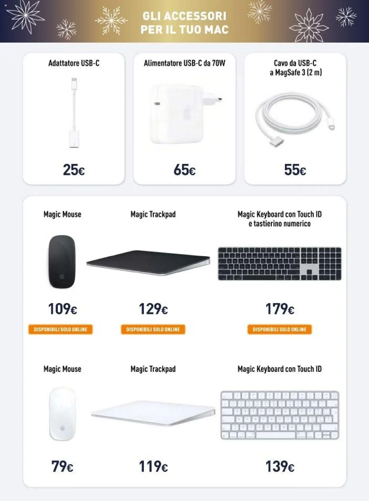 Volantino Unieuro del 08.12.2025 | Pagina: 12 | Prodotti: Mouse, Cavo, Adattatore