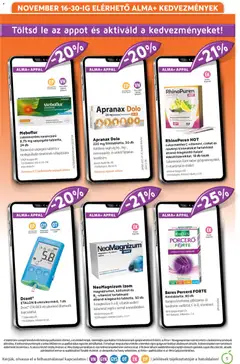 Alma Gyógyszertárak Akciós újság - amely érvényes a következő dátumtól: 01.11.2025 | Oldal: 5