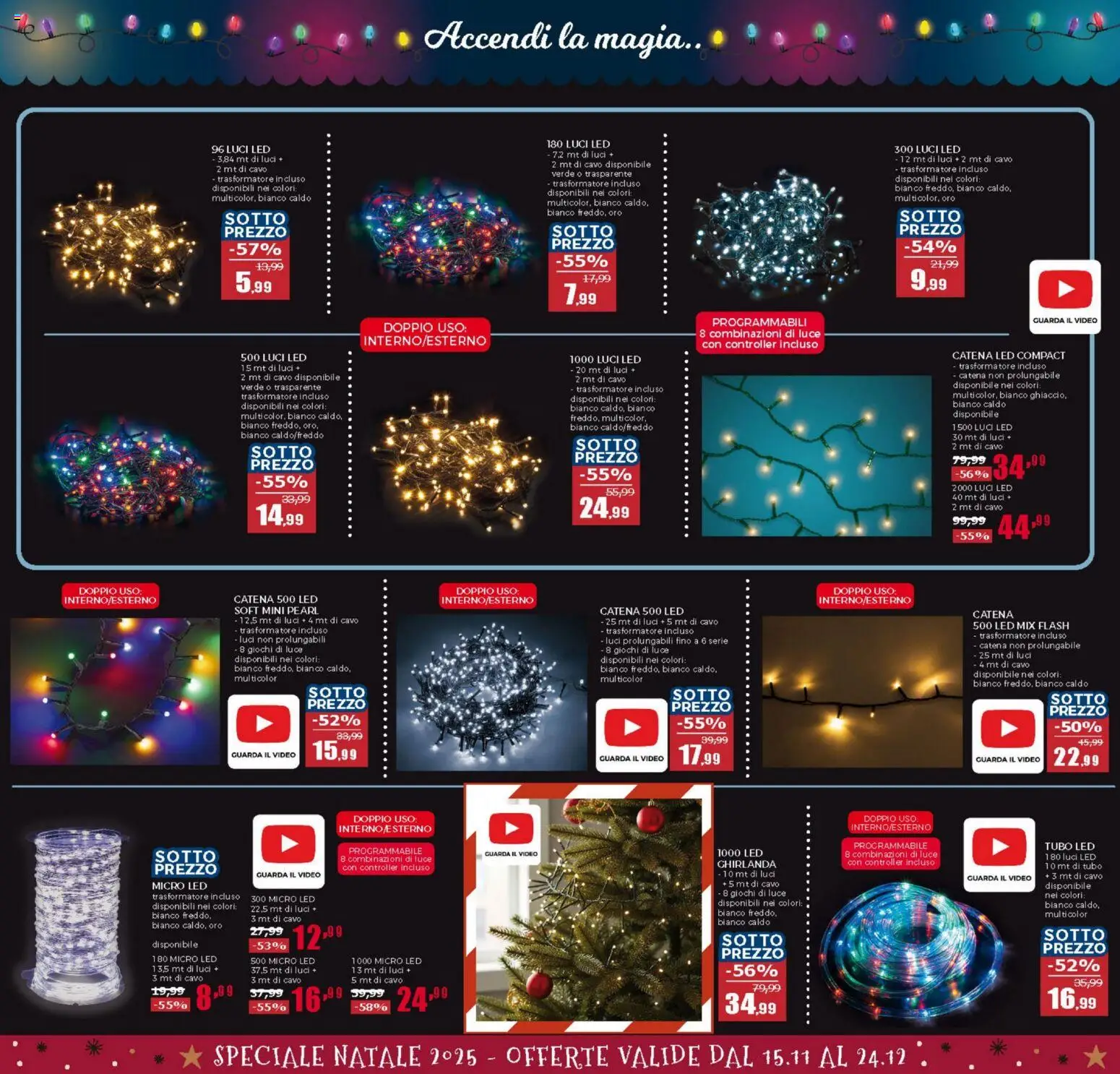 Volantino Happy Casa del 15.11.2025 | Pagina: 6 | Prodotti: Tubo, Video, Cavo