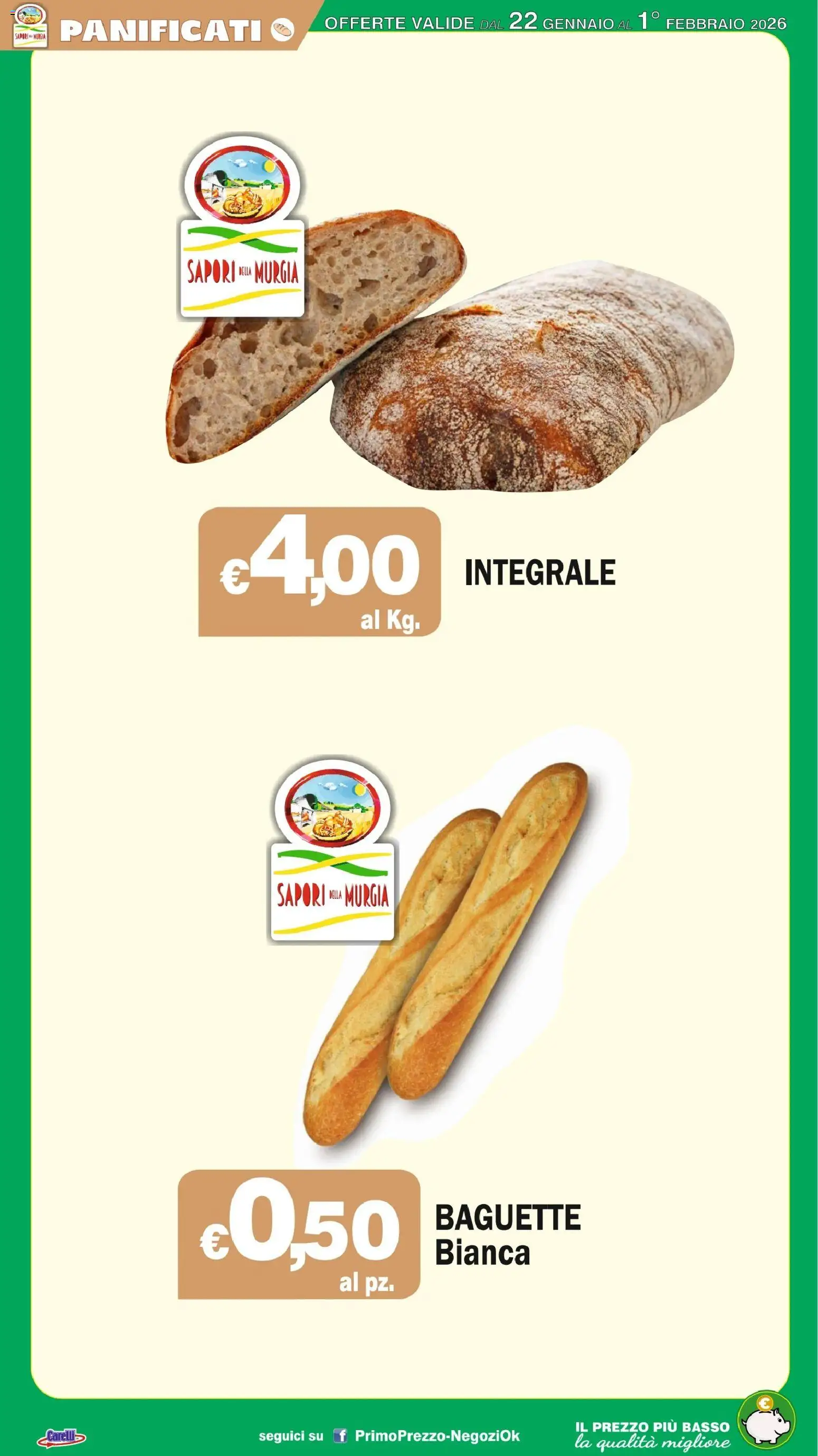 Volantino Primo Prezzo del 22.01.2026 | Pagina: 38