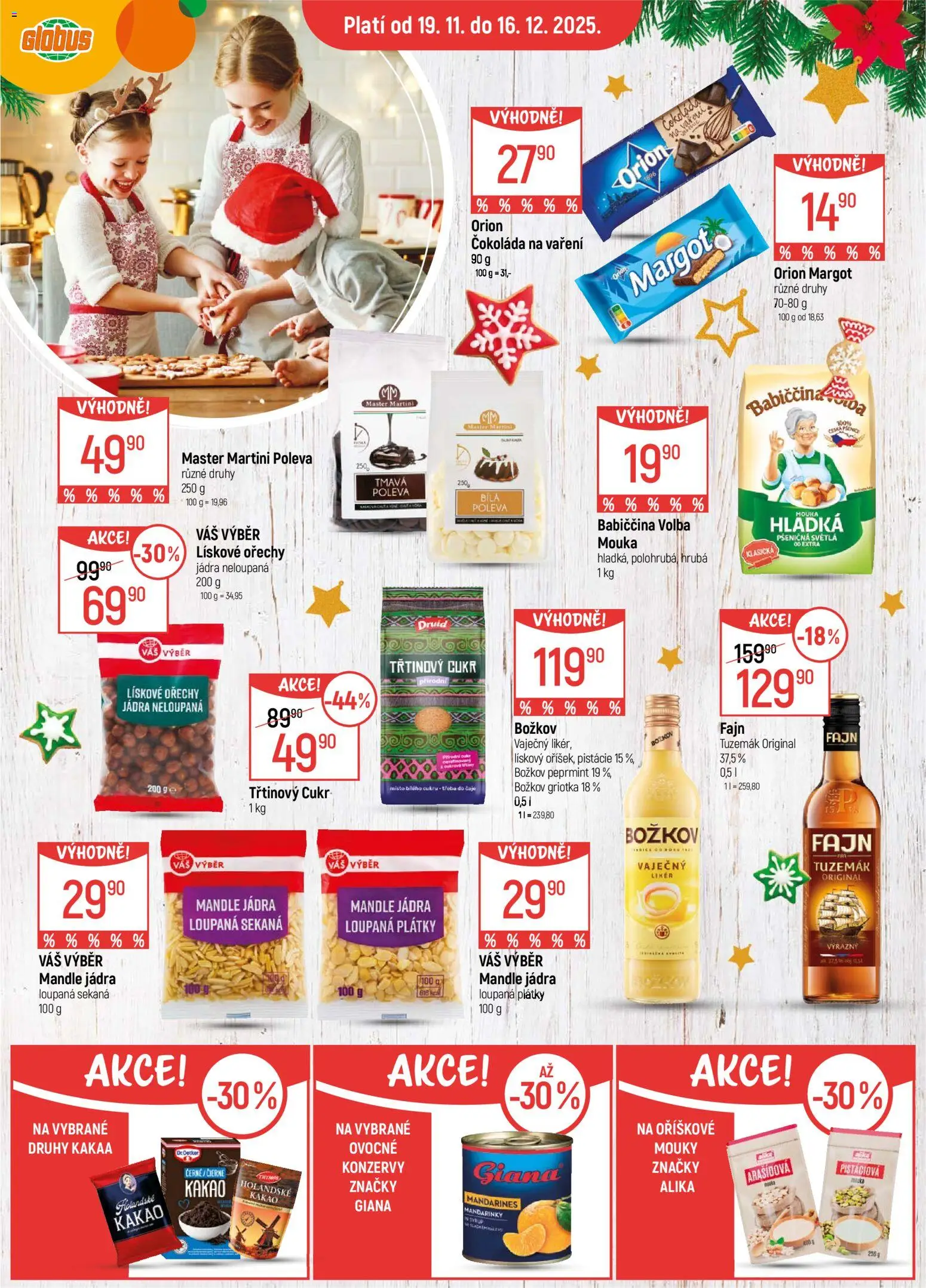 Globus leták - Karlovy Vary od 19.11.2025 | Strana: 3 | Produkty: Čokoláda, Mouka, Božkov, Božkov Peprmint